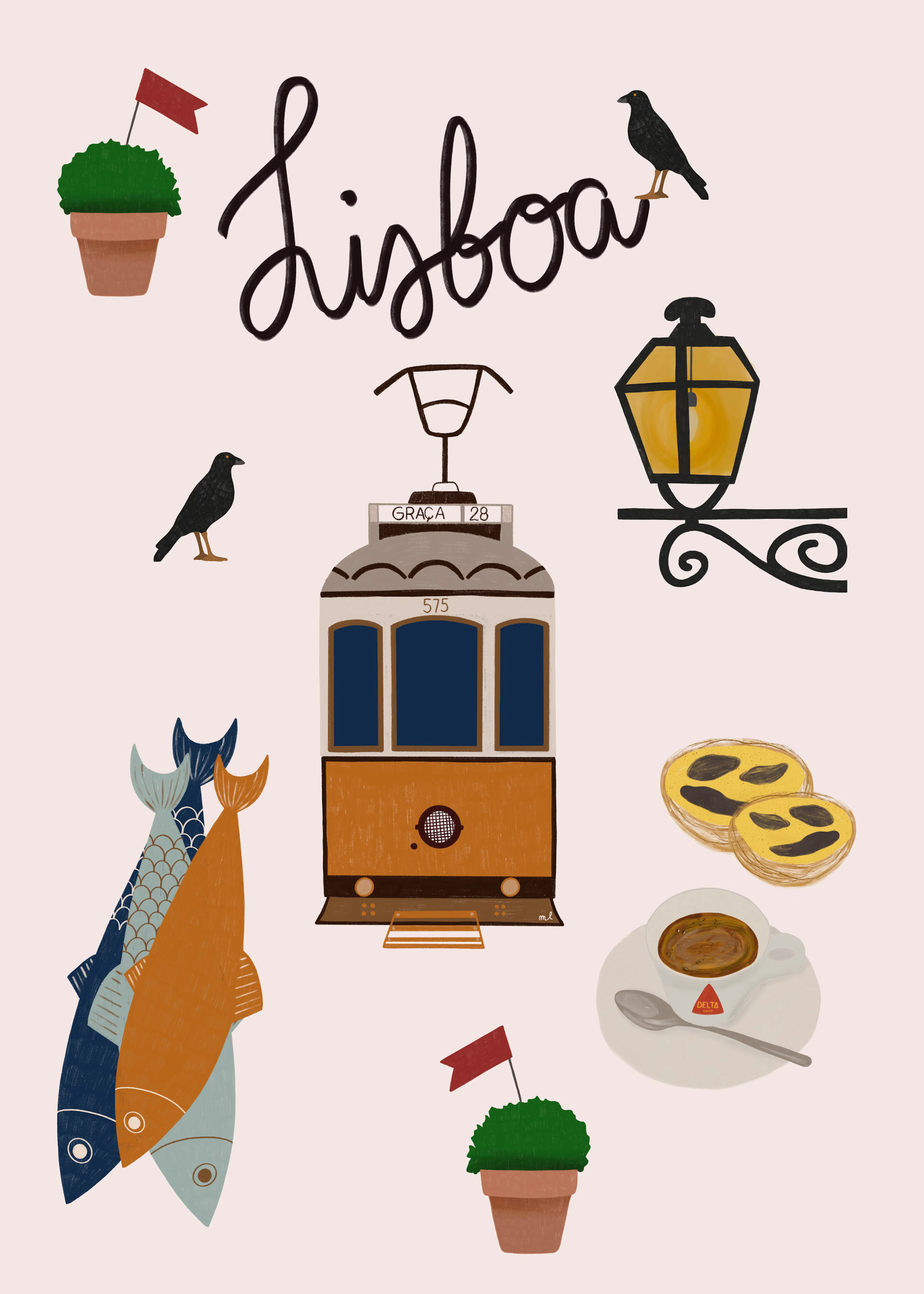 Menina Lisboa - Lisbon Tram Delights Poster 0