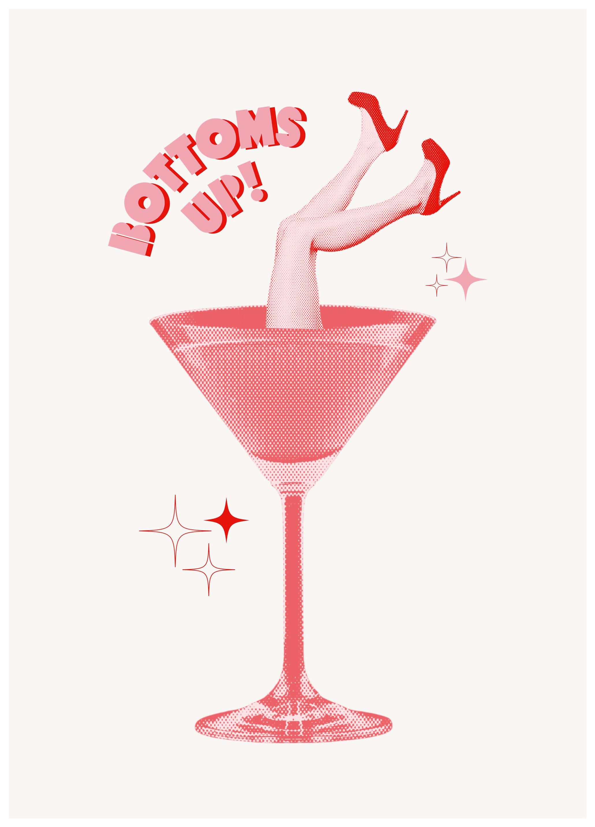 Athene Fritsch - Martini Mischief Poster (50x70 cm) - Poster Store