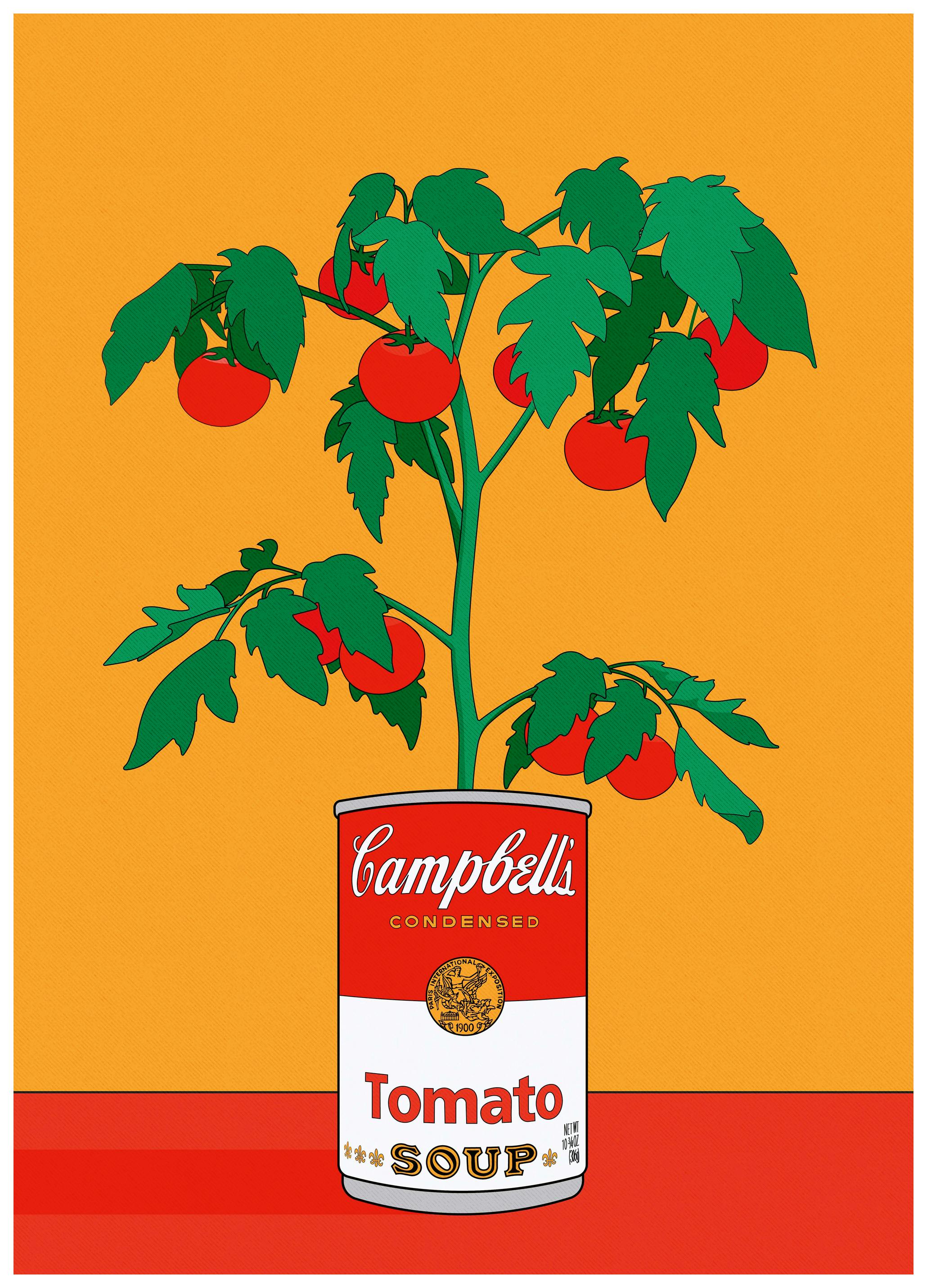 Retrodrome - Vibrant Tomato Plant Poster (100x150 cm) - Poster Store