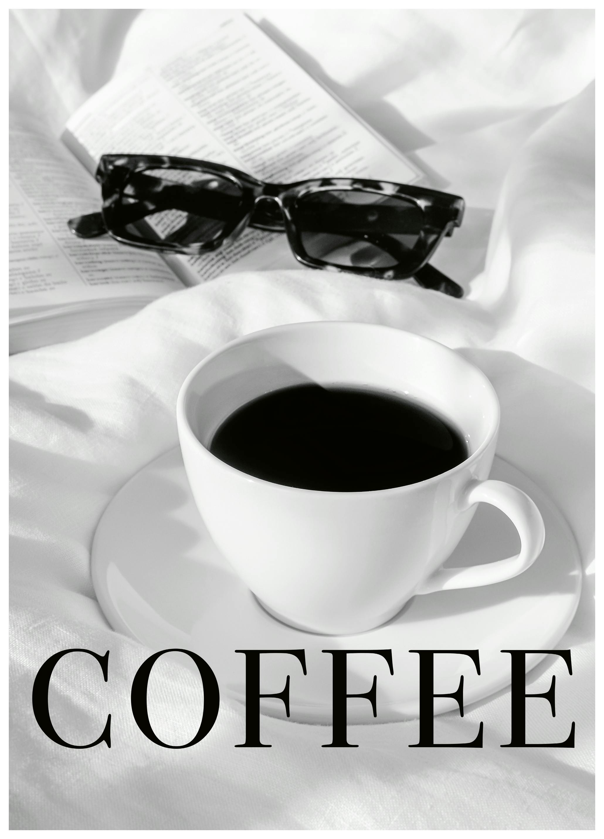 Pictufy Studio III - Morning Coffee And Book Poster (40x50 cm) - Poster Store