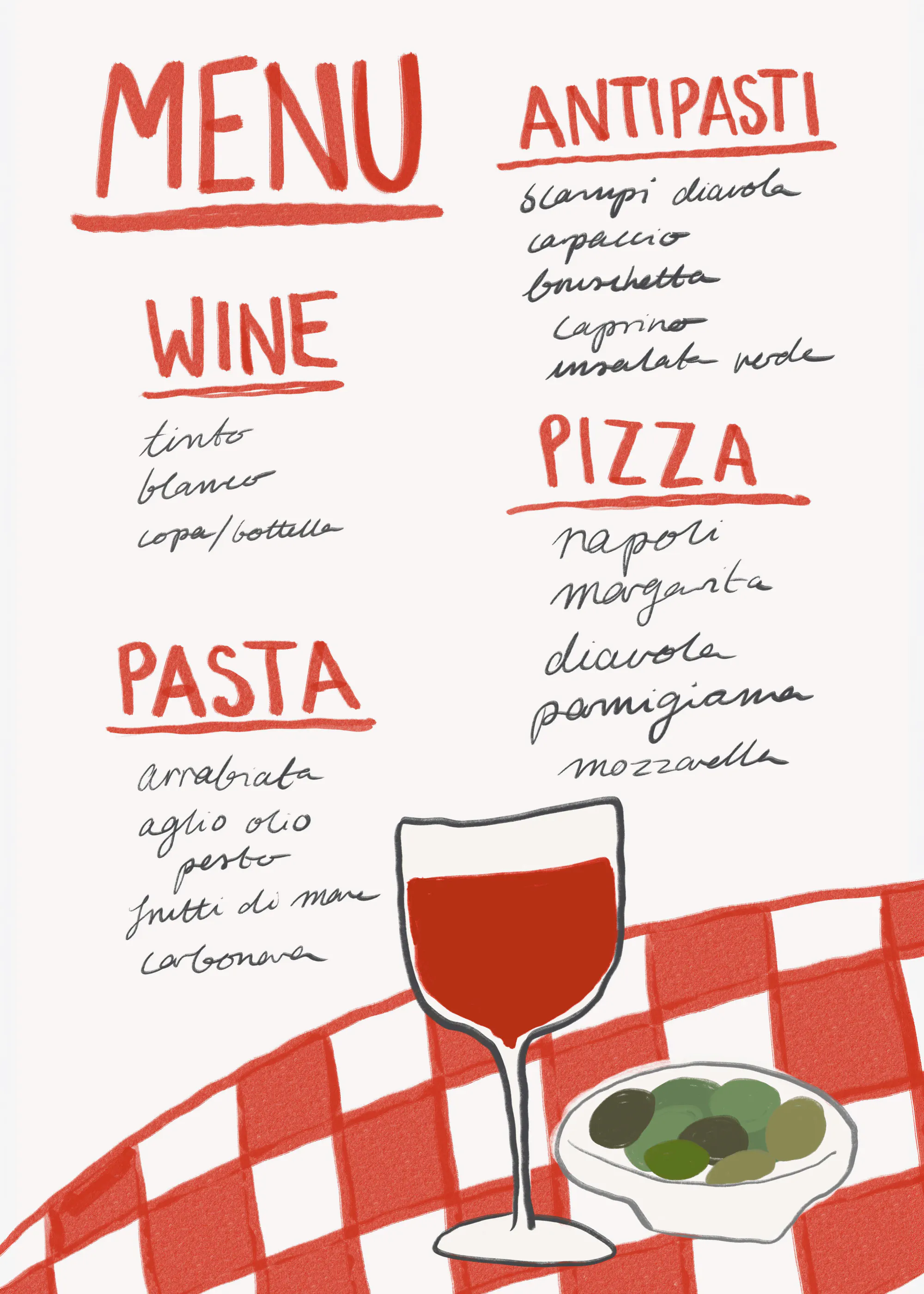 Athene Fritsch - Italian Cuisine Delight Plakat 0