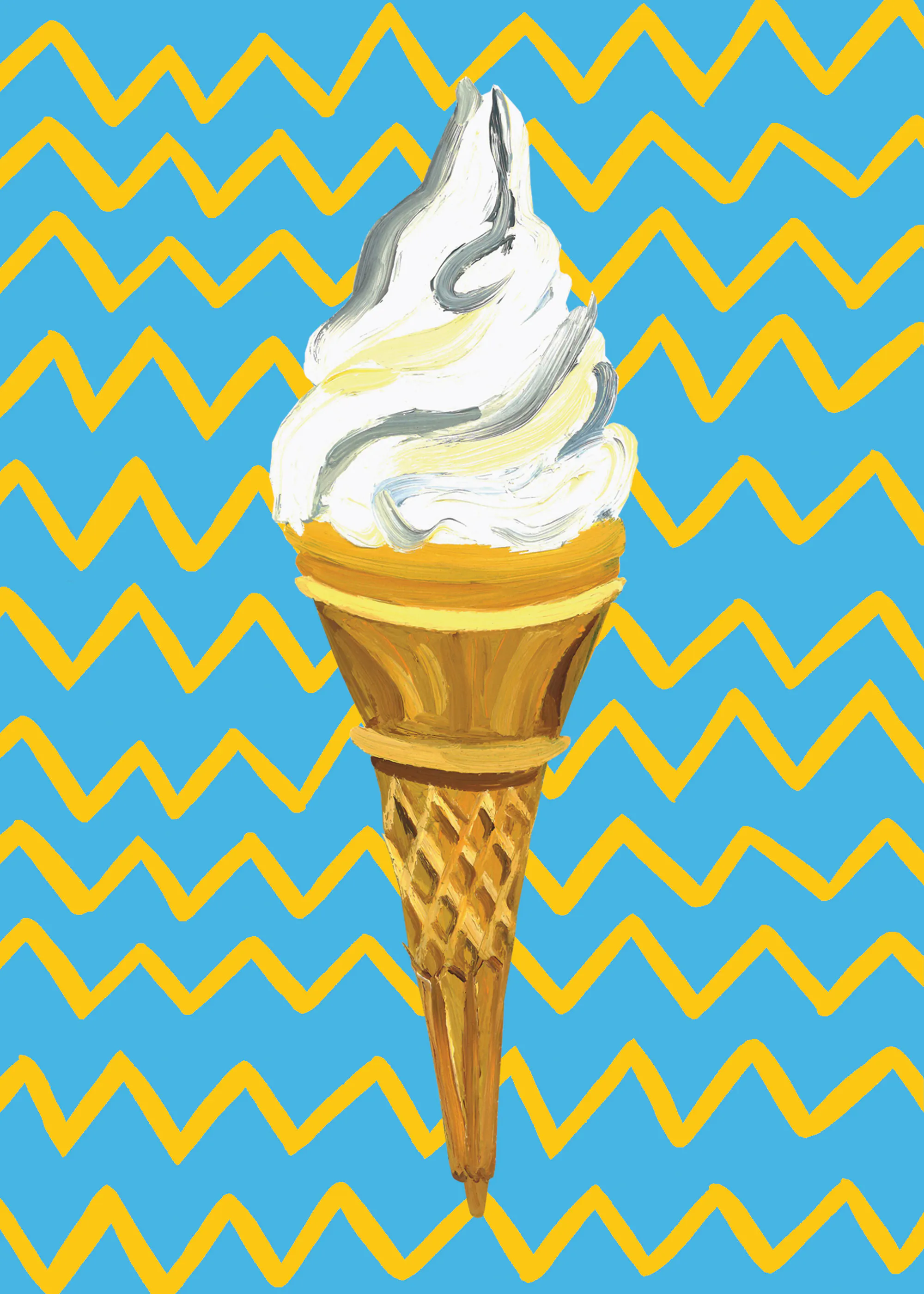 Alice Straker - Vibrant Ice Cream Cone Poster 0