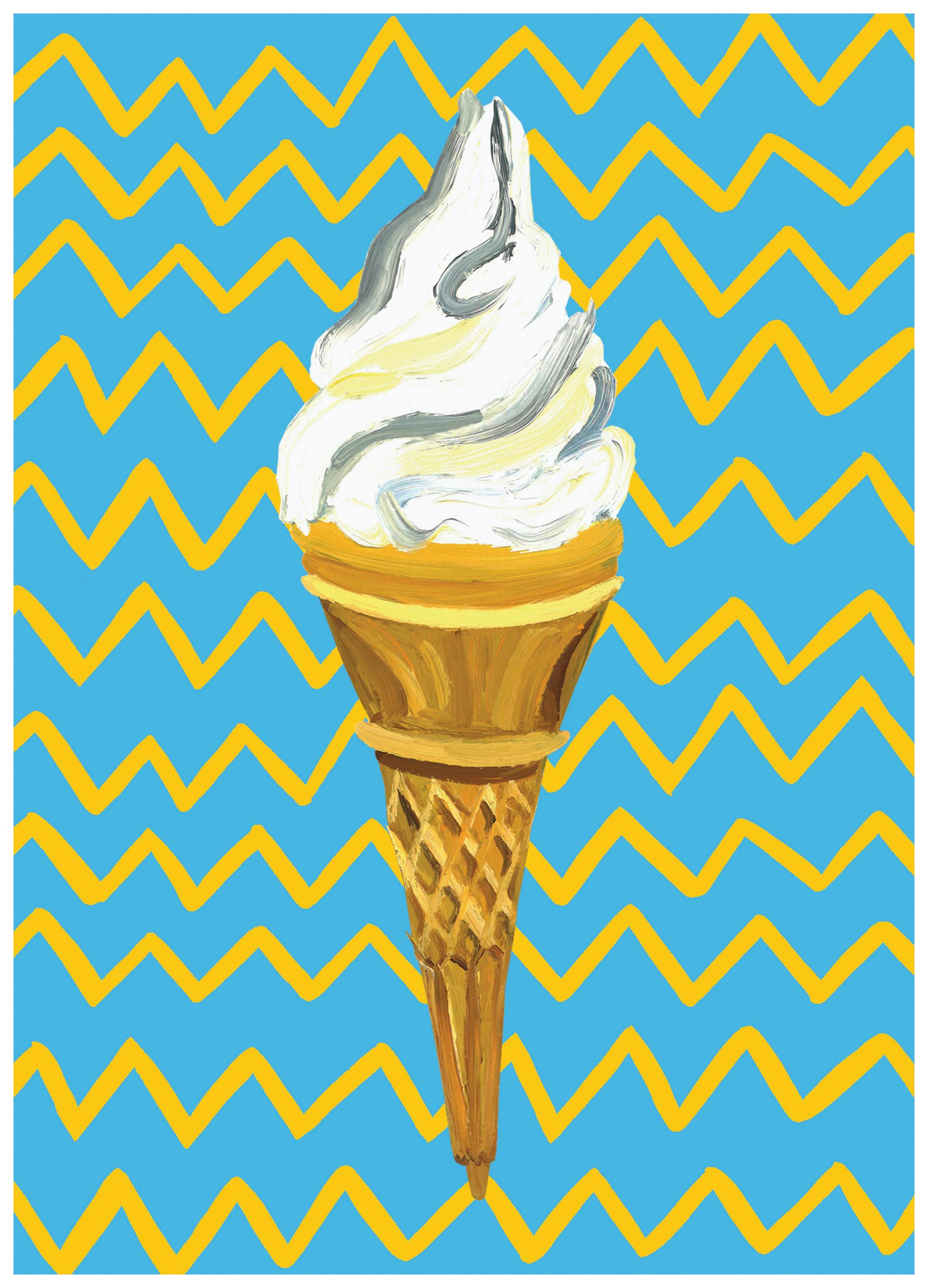Alice Straker - Cono Gelato Vibrante Poster (70x100 cm) - Poster Store