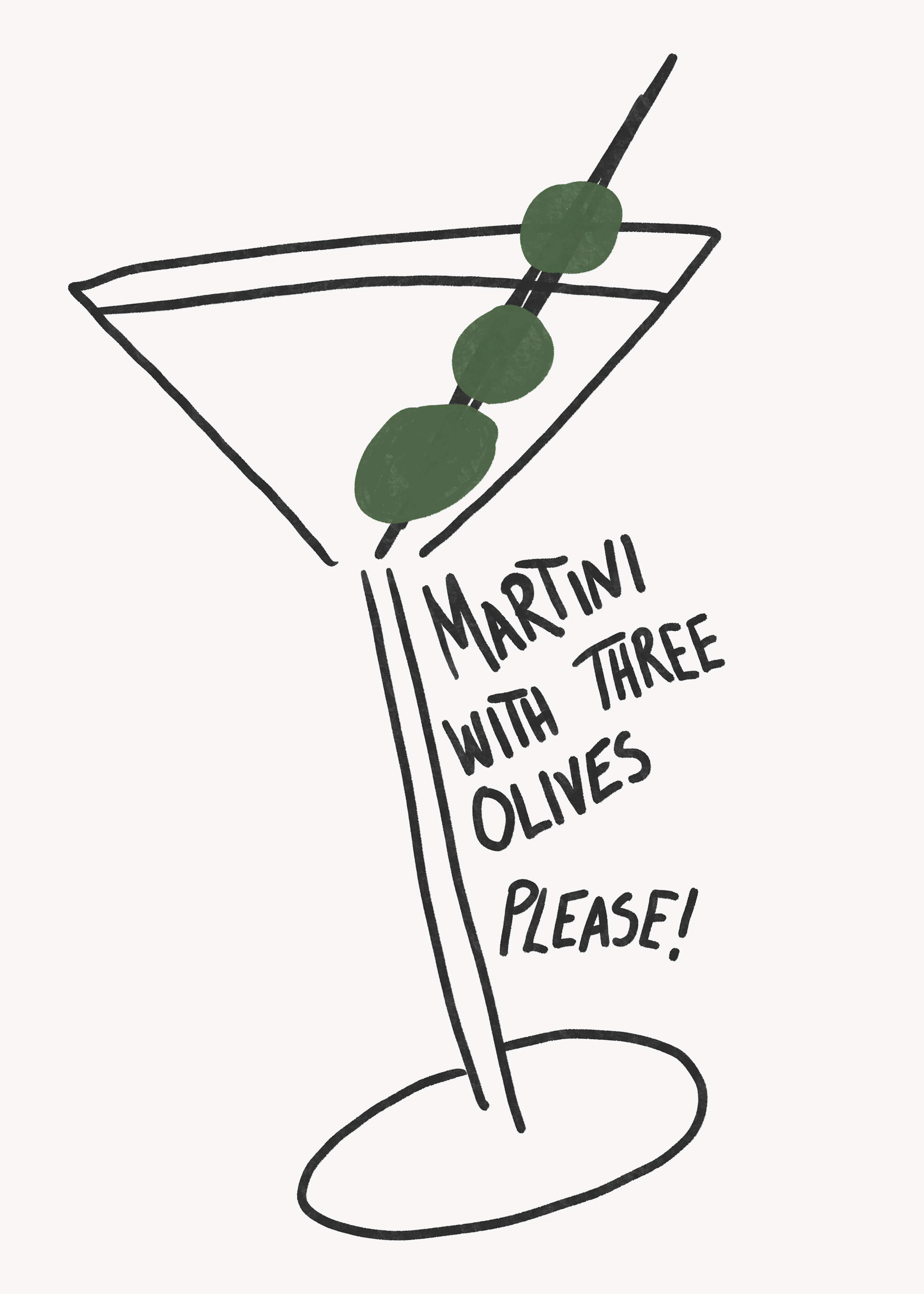 Athene Fritsch - Olive Trio Martini Plakat 0