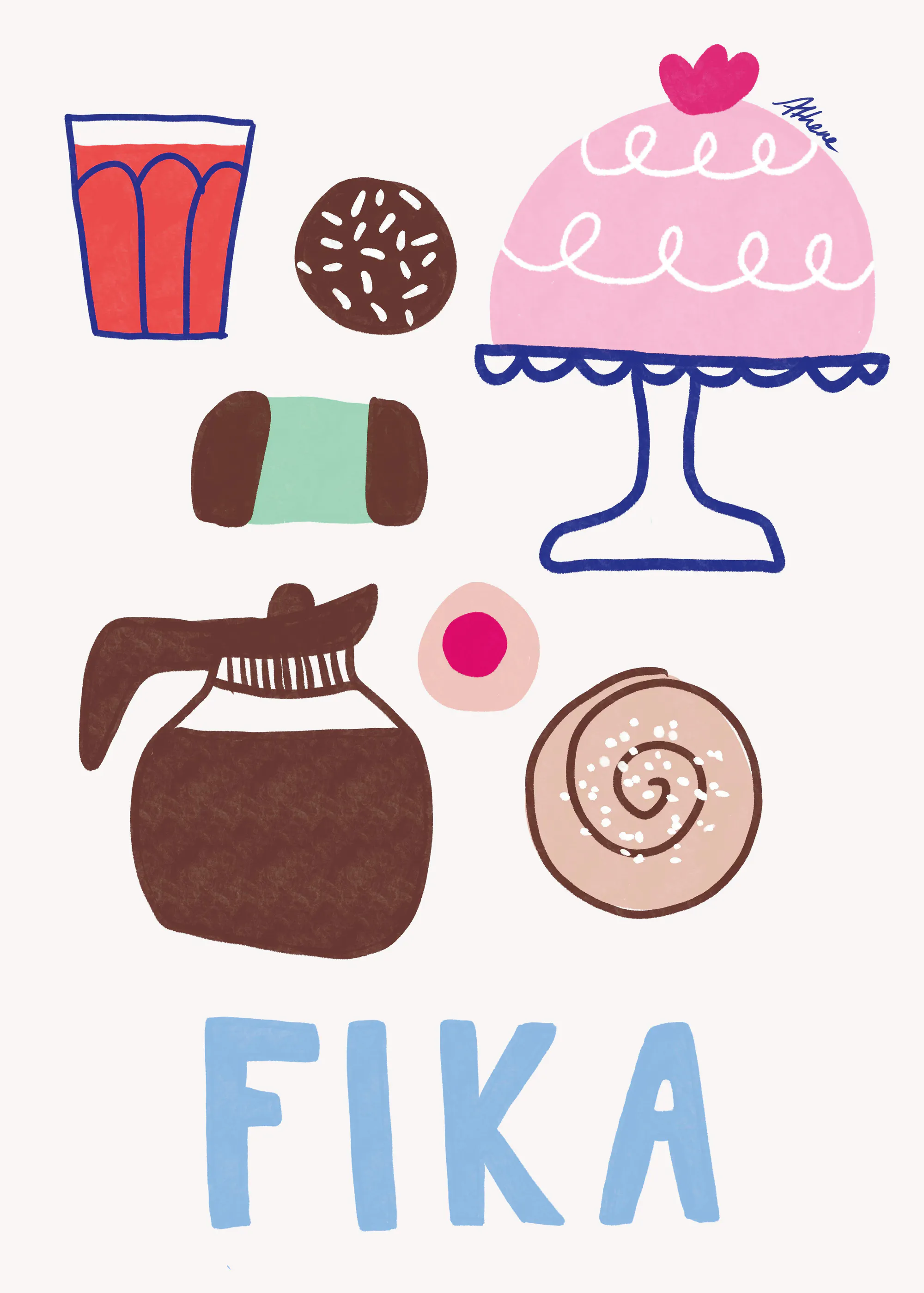 Athene Fritsch - Swedish Fika Print 0