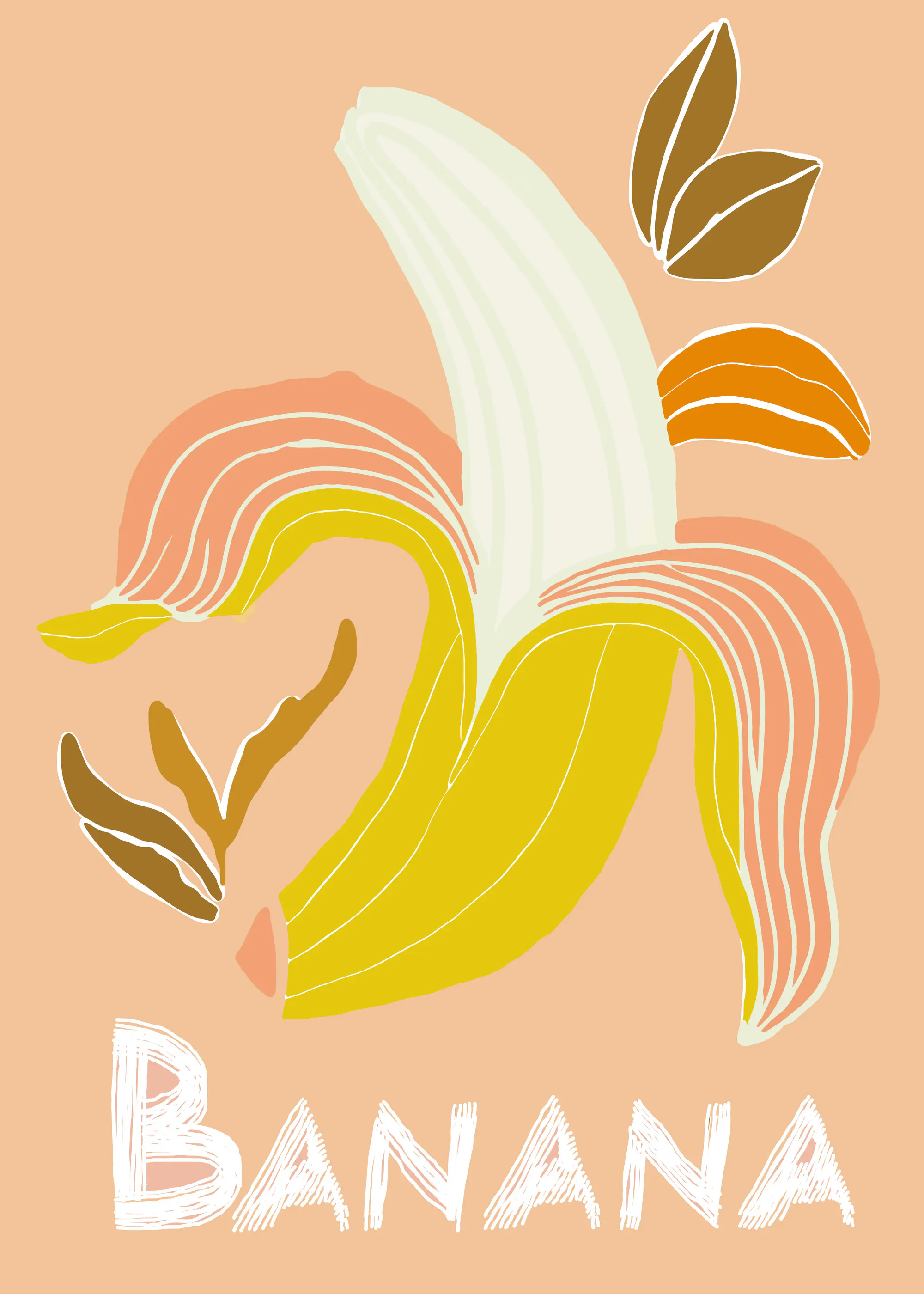 casa cartissi - Fresh Peeled Banana Poster 0