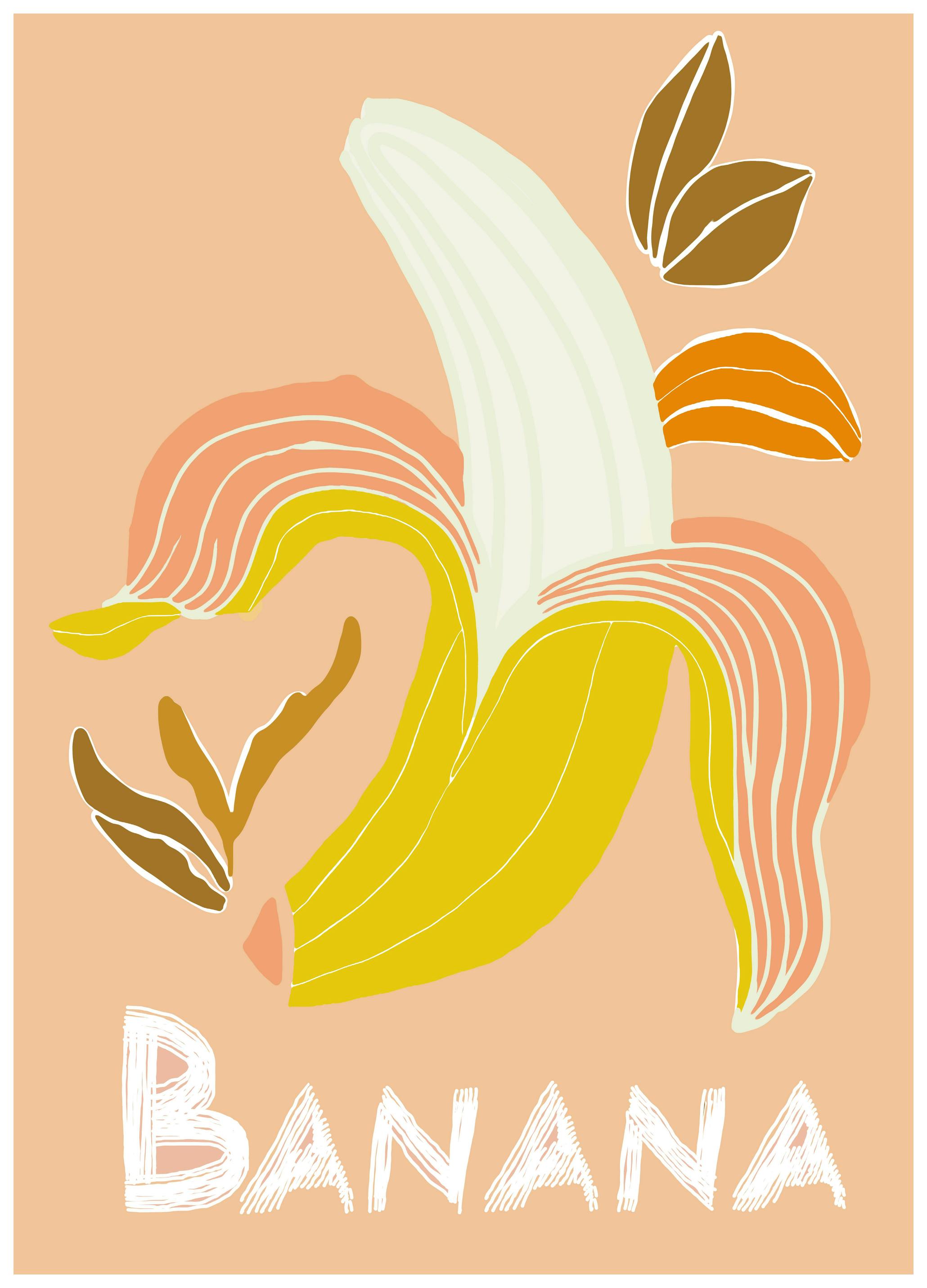 casa cartissi - Fresh Peeled Banana Poster (13x18 cm) - Poster Store