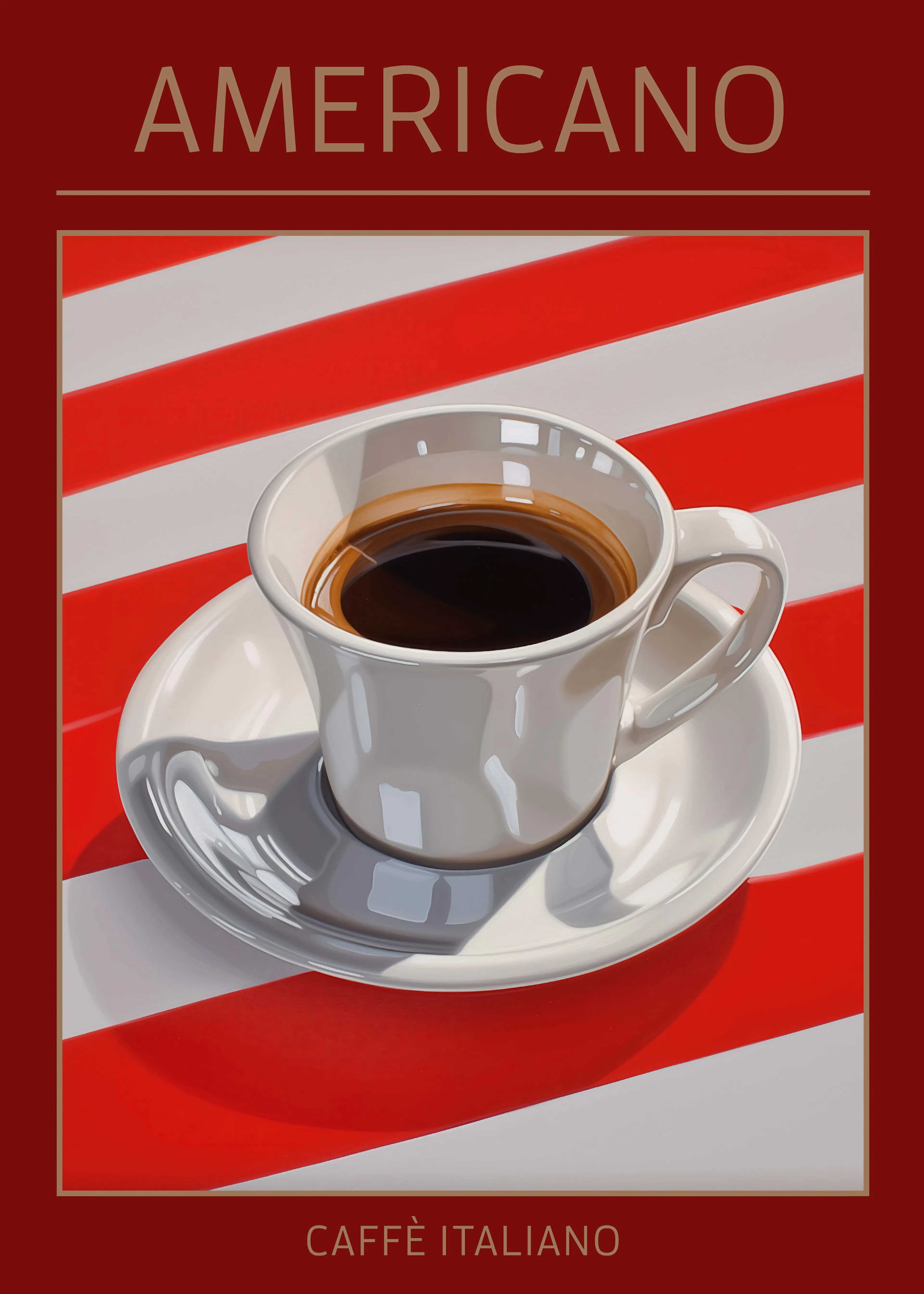 Poster Caffè Americano Classic - Stampa Artistica Coffee di Andreas Magnusson 0