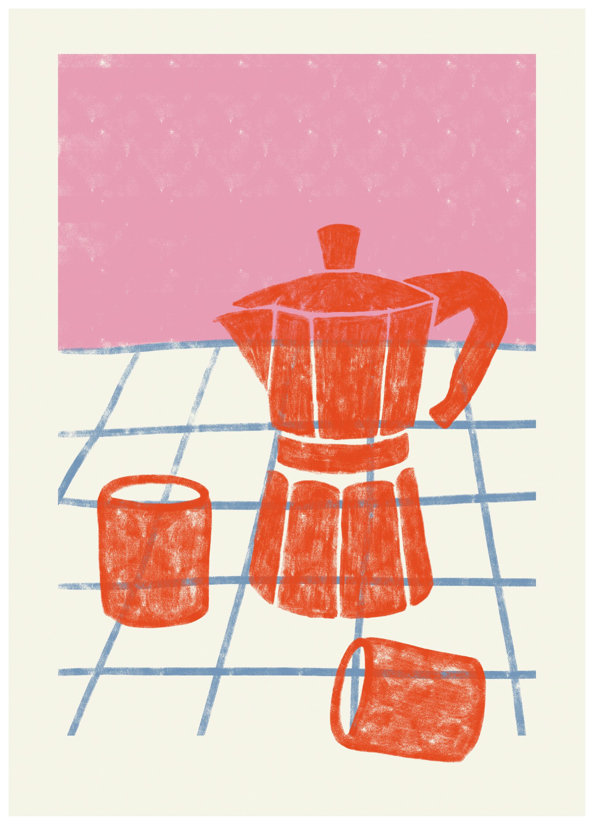 Gulcihan Ozguc - Morning Coffee Ritual Juliste (70x100 cm) - Poster Store