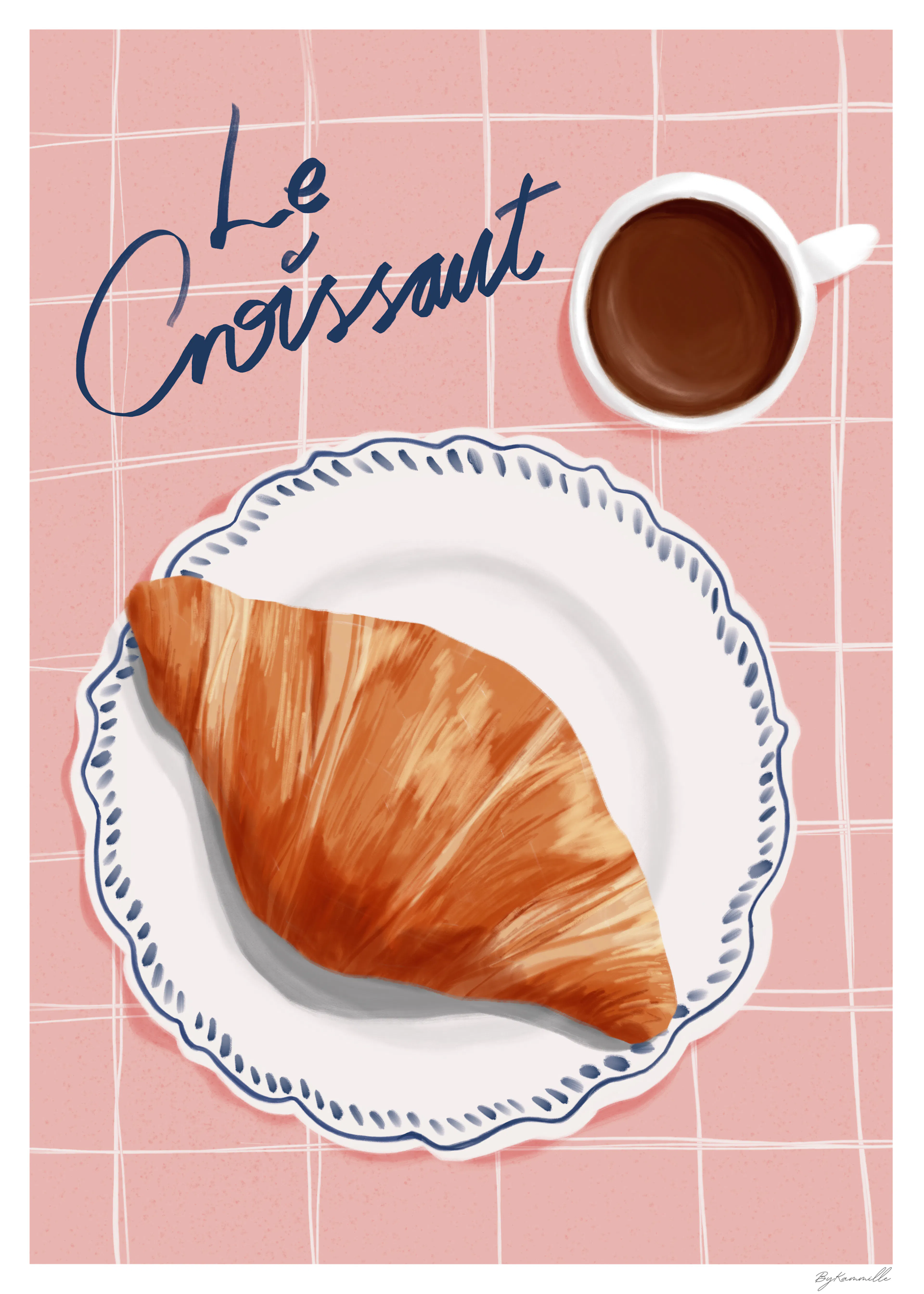 ByKammille - Le Croissant Morning Poster 0