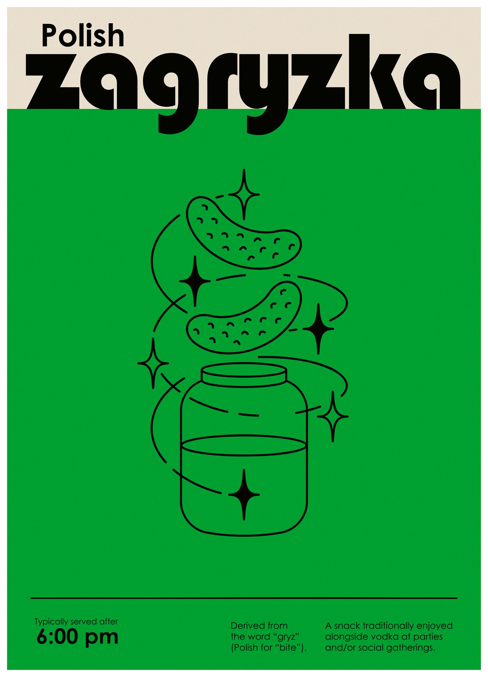 Paulina Budka - Green Polish Snack Affiche (70x100 cm) - Poster Store