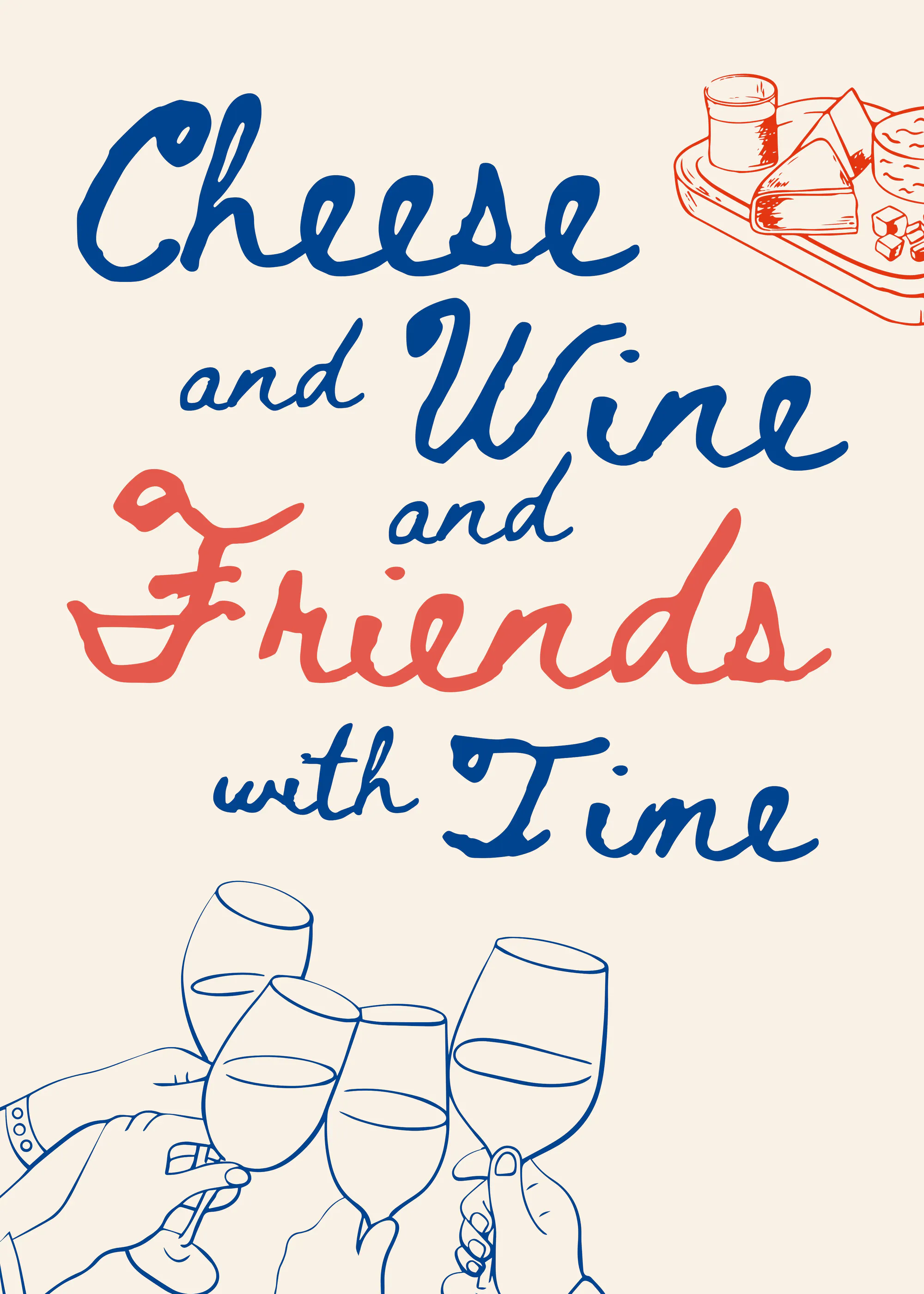 Ohkimiko - Cheese Wine and Friends Plakat 0