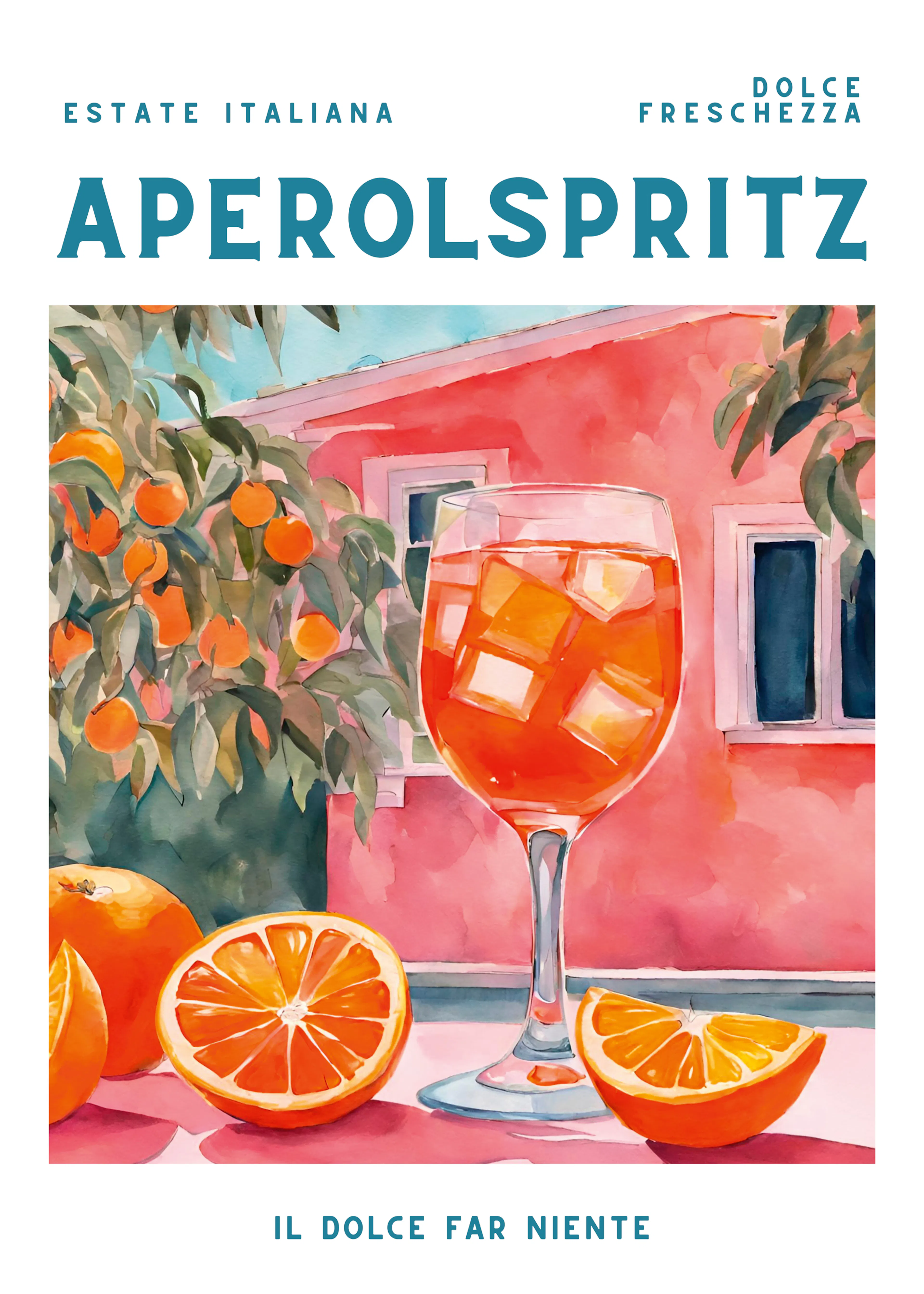 Ohkimiko - Aperol Spritz Summer Scene Poster 0