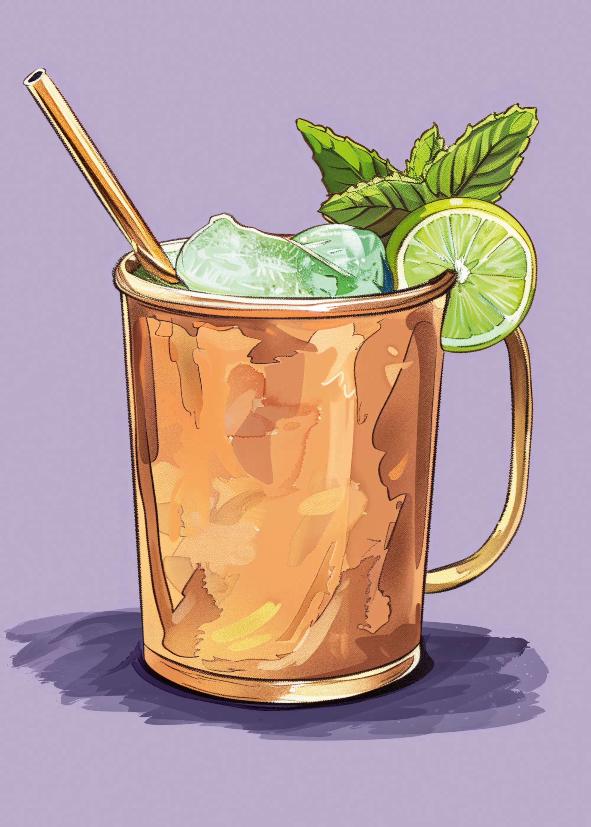 Jolly and Dash - Refreshing Copper Cocktail Poster 0