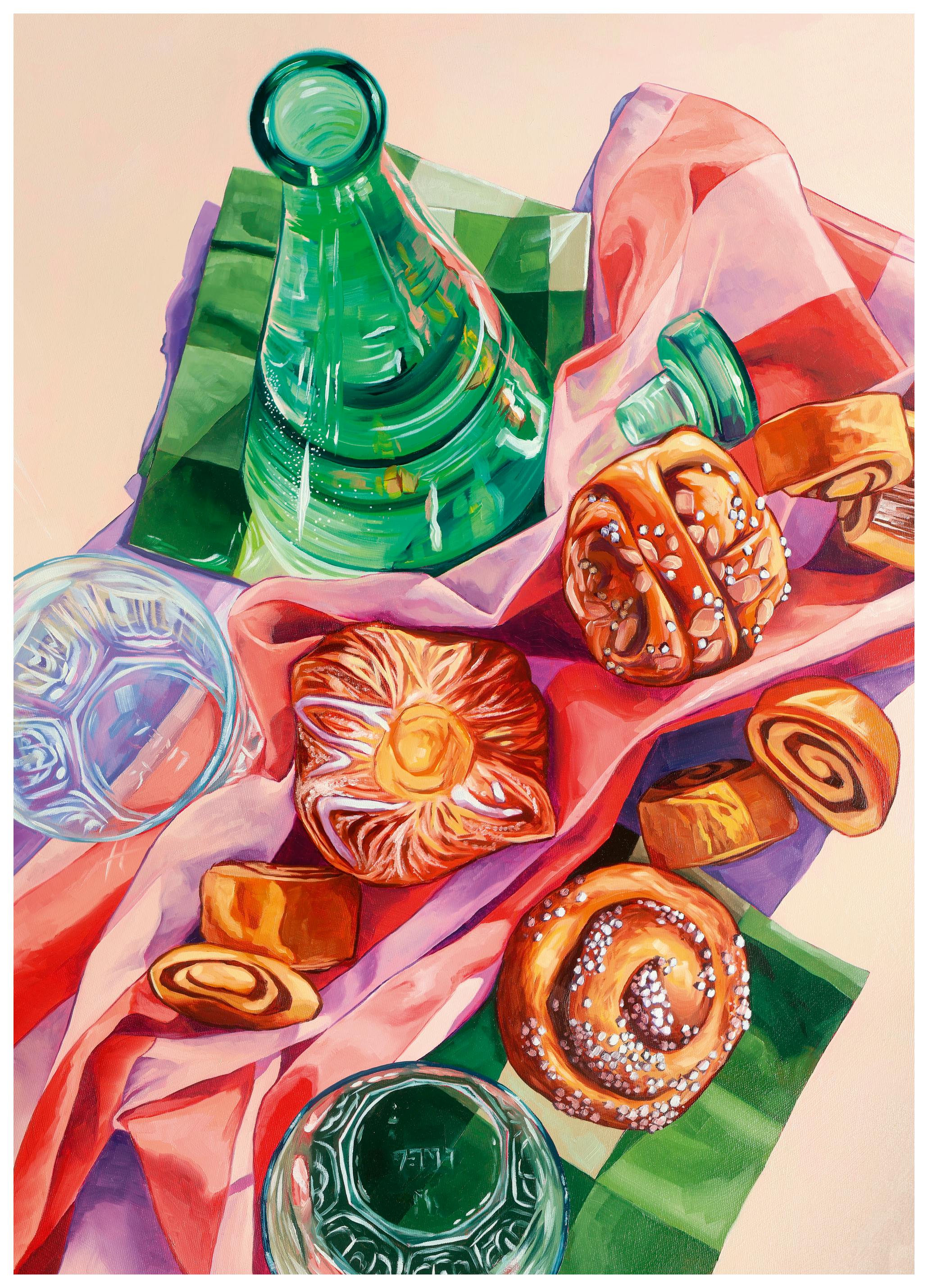 Anna Zdanowicz - Zoete Ochtendgebakjes Poster (70x100 cm) - Poster Store