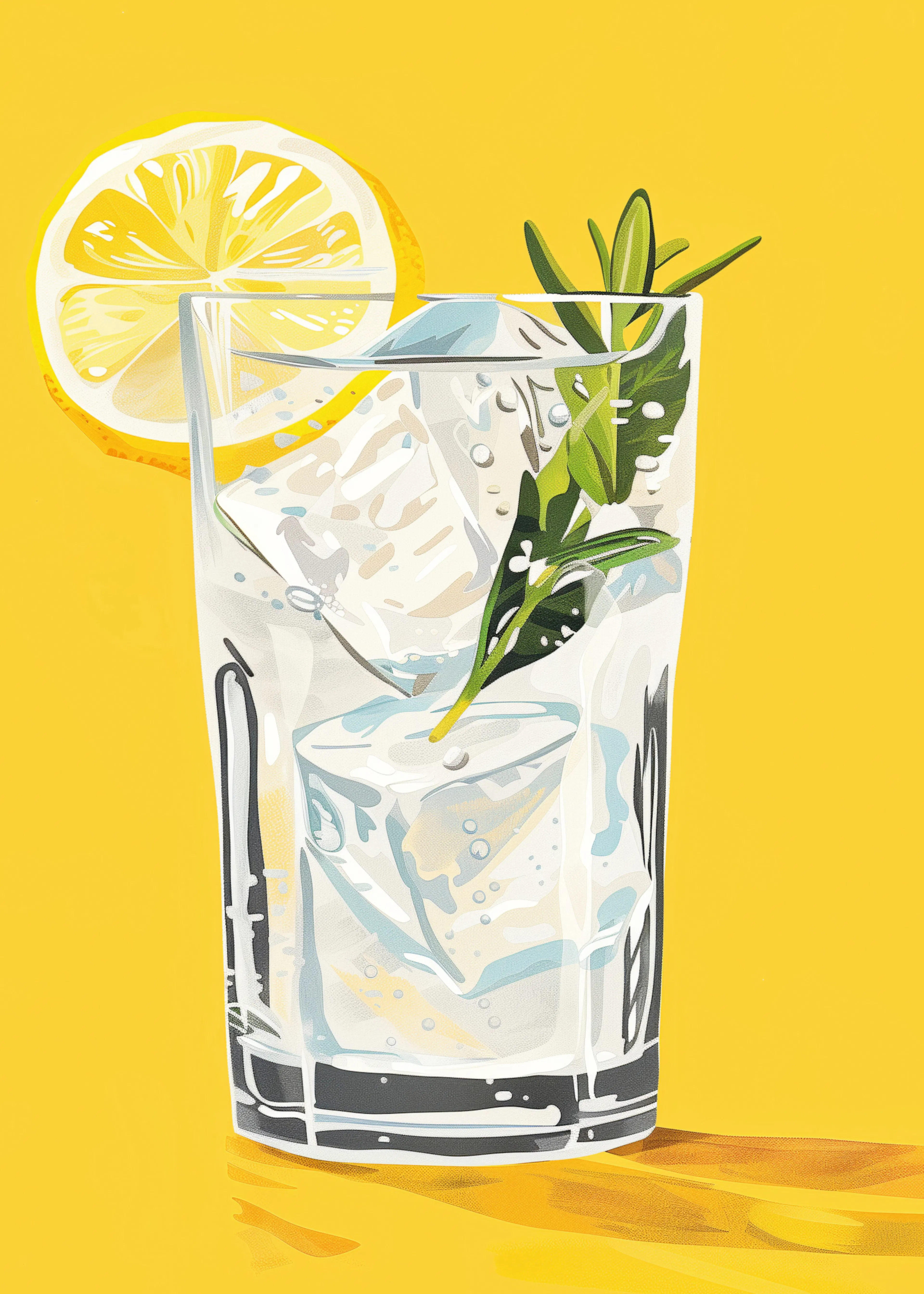 Jolly and Dash - Lemon Rosemary Refresher Print 0