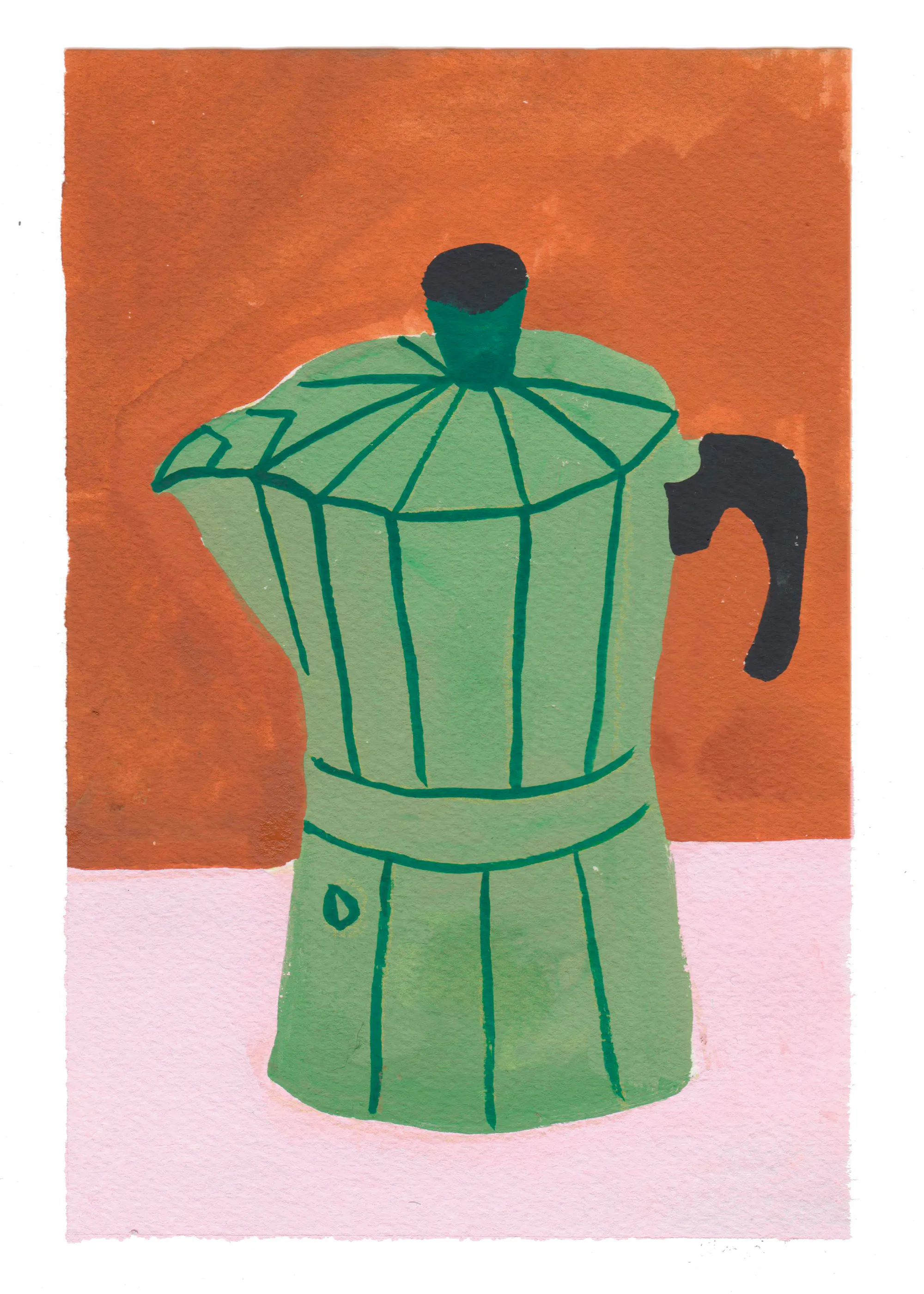 Poster Moka Verde - Italian Kitchen Still Life 0