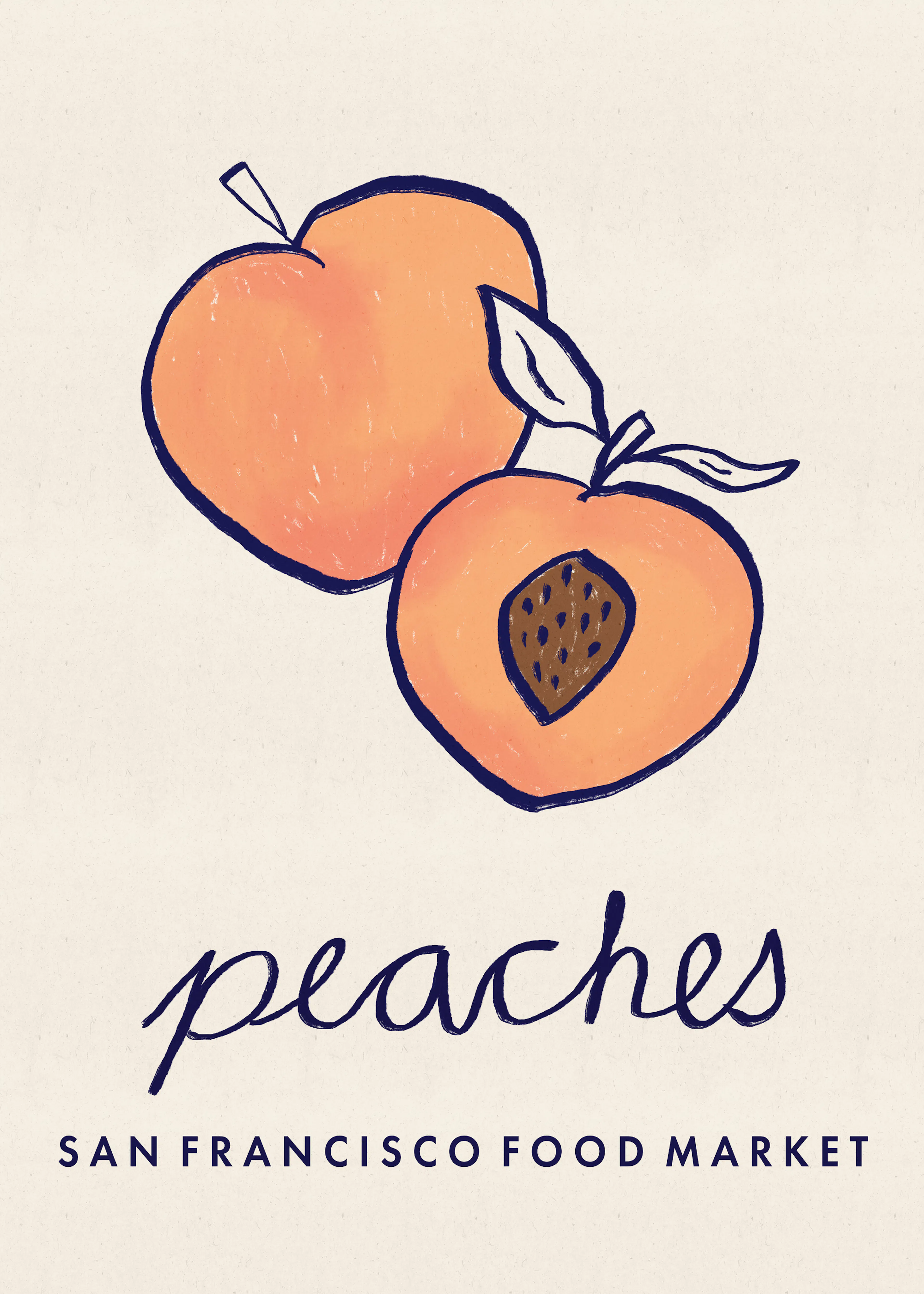 Dirkie Nell - Fresh Summer Peaches Print 0