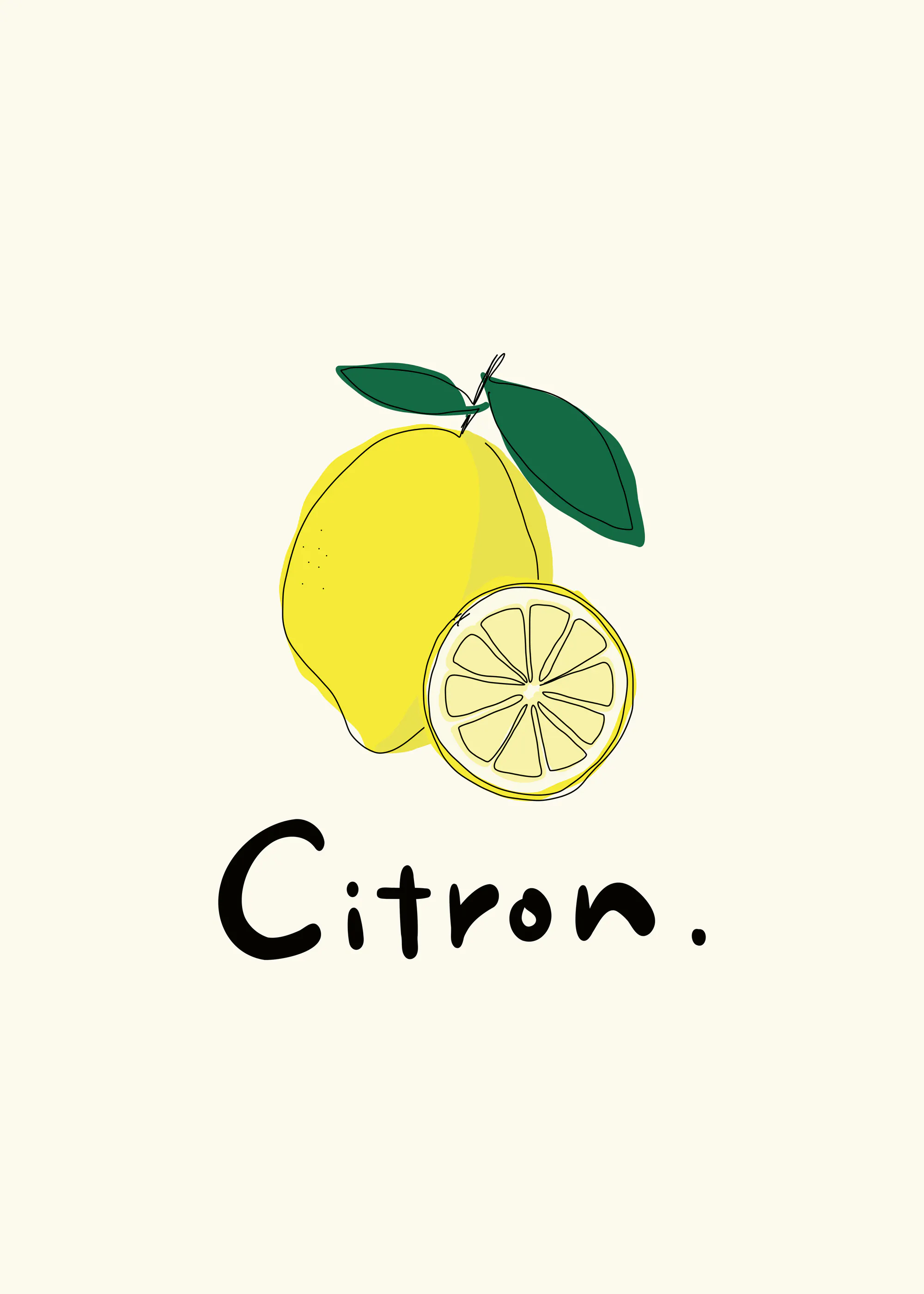 Rio Soléy - Fresh Lemon Illustration Poster 0