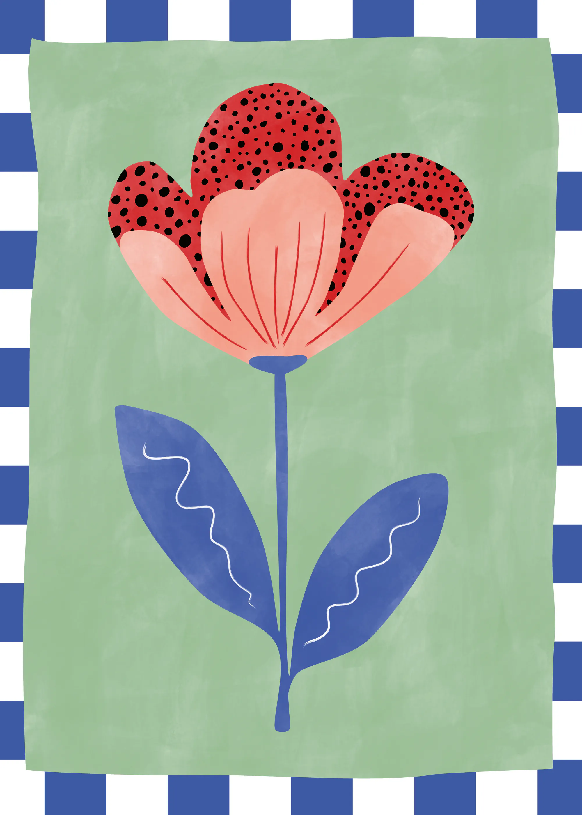 Elena Ristova - Figlarny czerwony kwiat Plakat 0