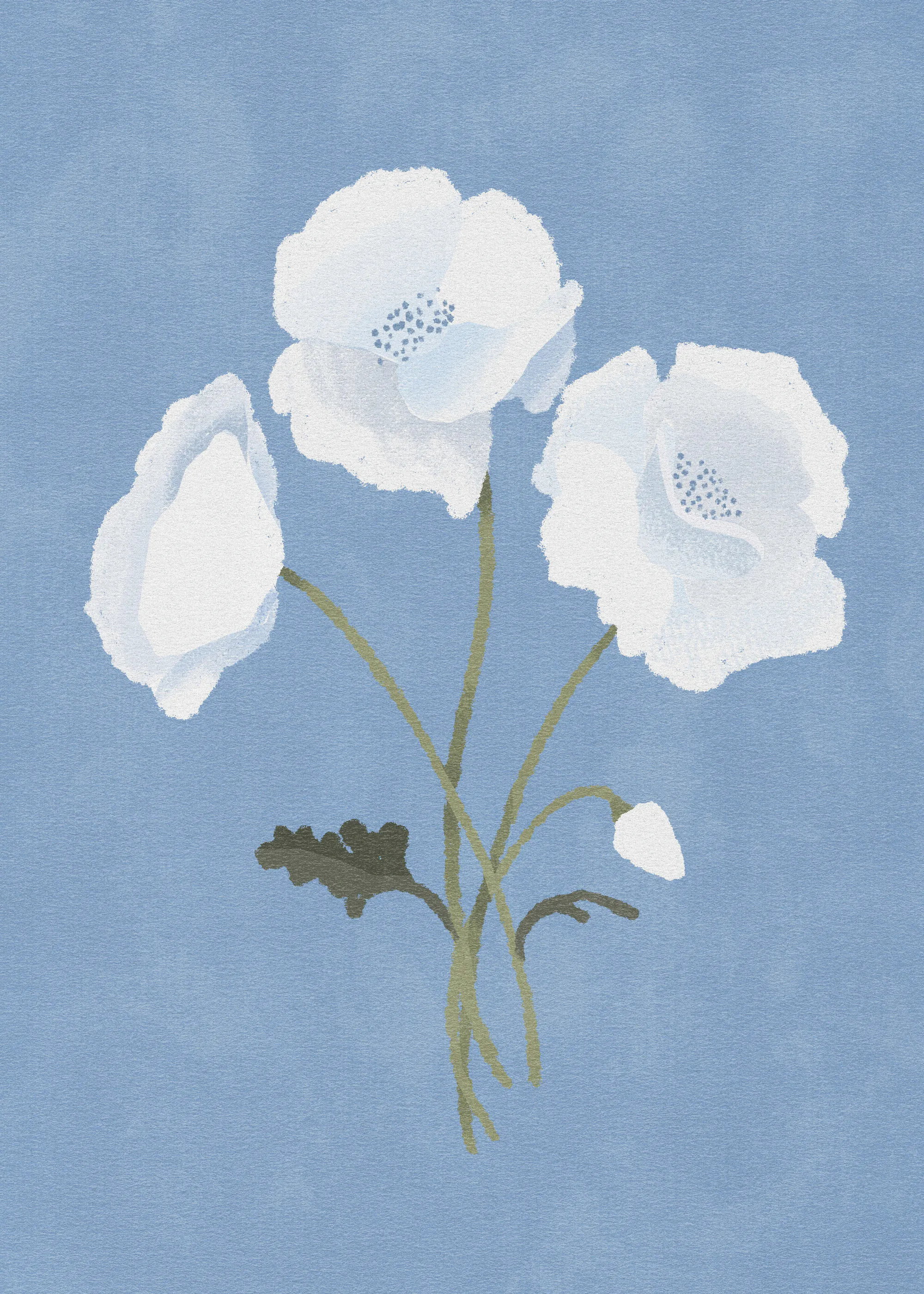 Goed Blauw - White On Blue Poster 0