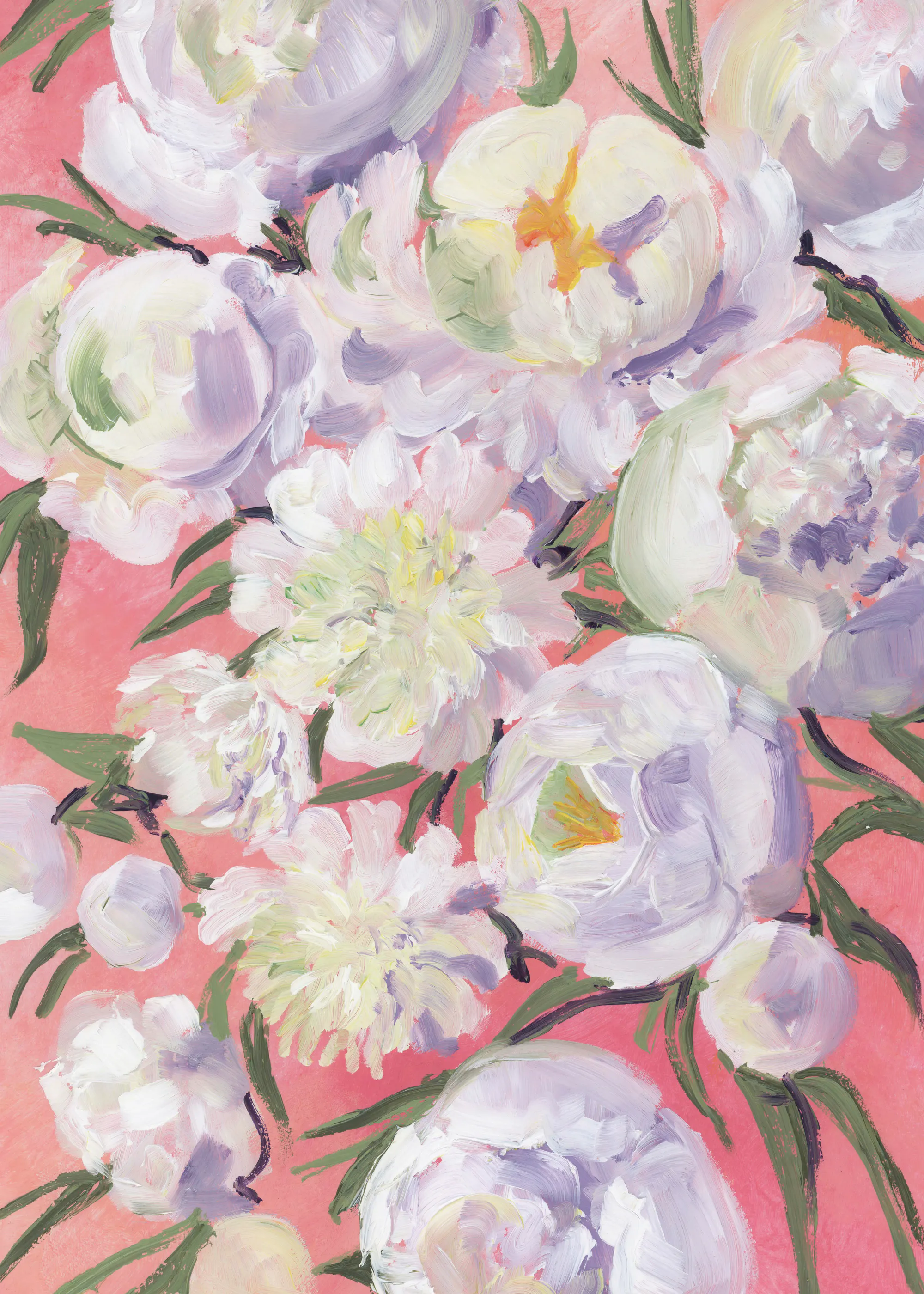 Rosana Laiz Blursbyai - White Peonies Bloom ポスター 0