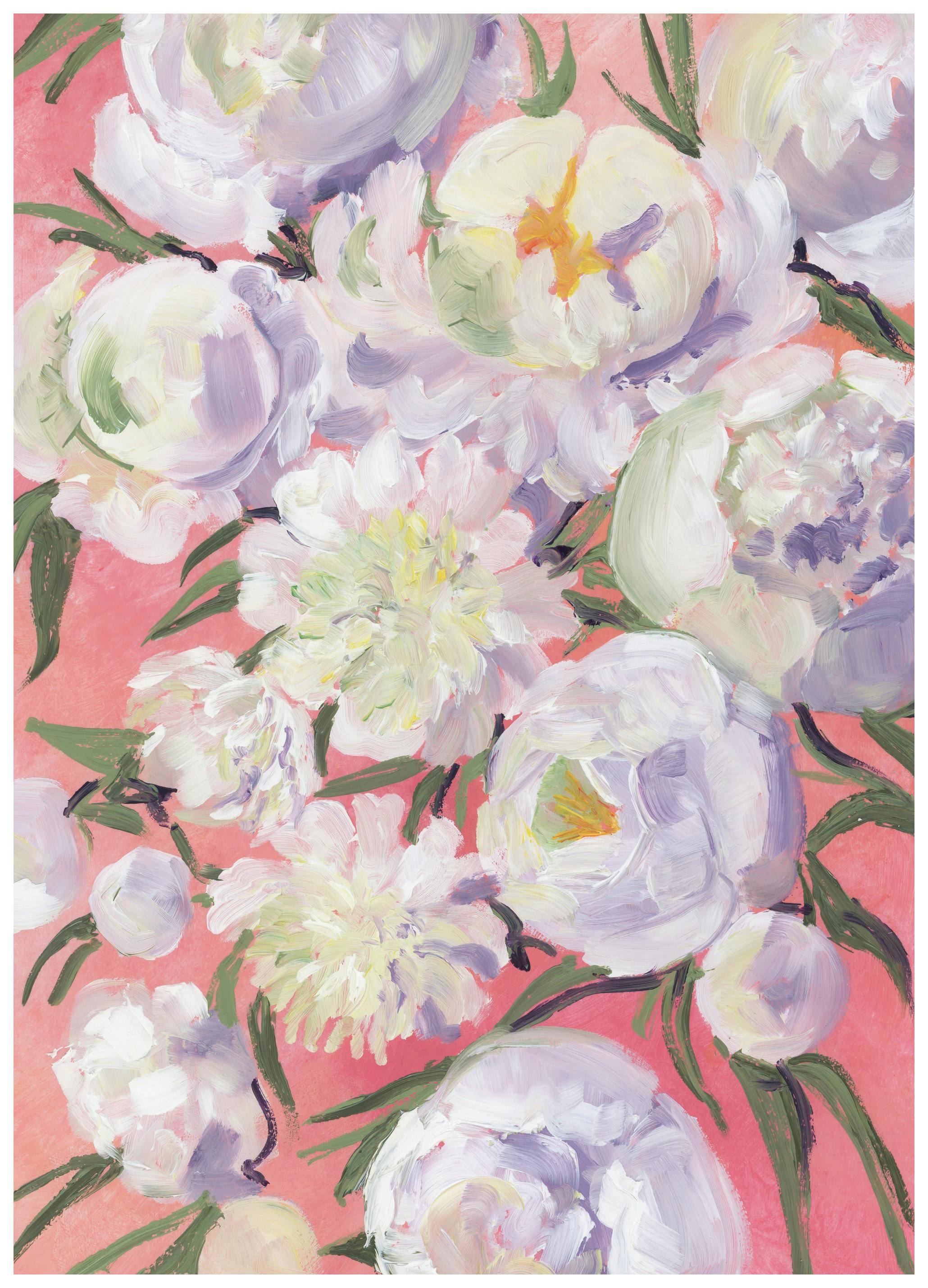 Rosana Laiz Blursbyai - White Peonies Bloom Poster (50x70 cm) - Poster Store