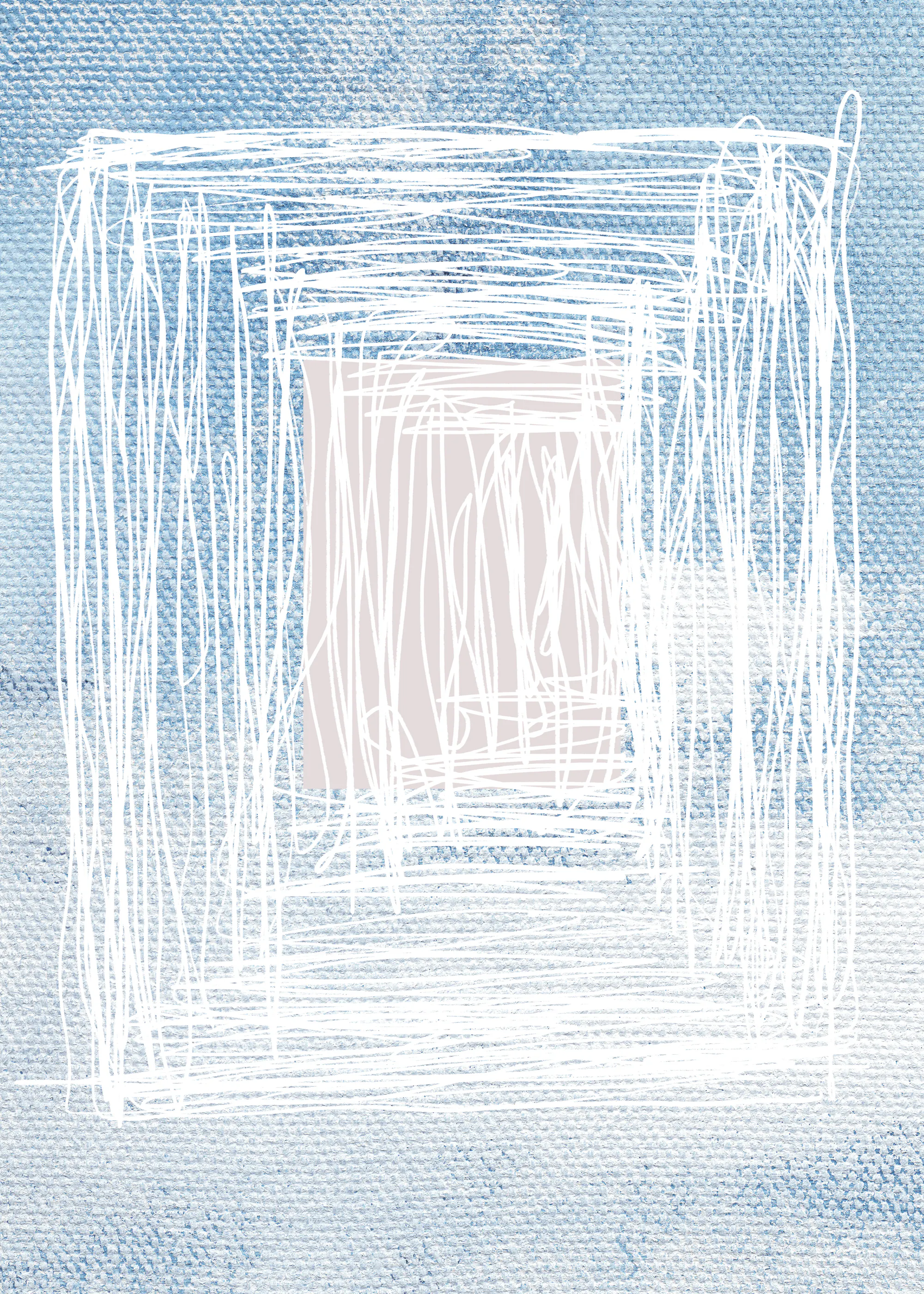 uplusmestudio - White Linear Patterns With Geometric Design Poster 0