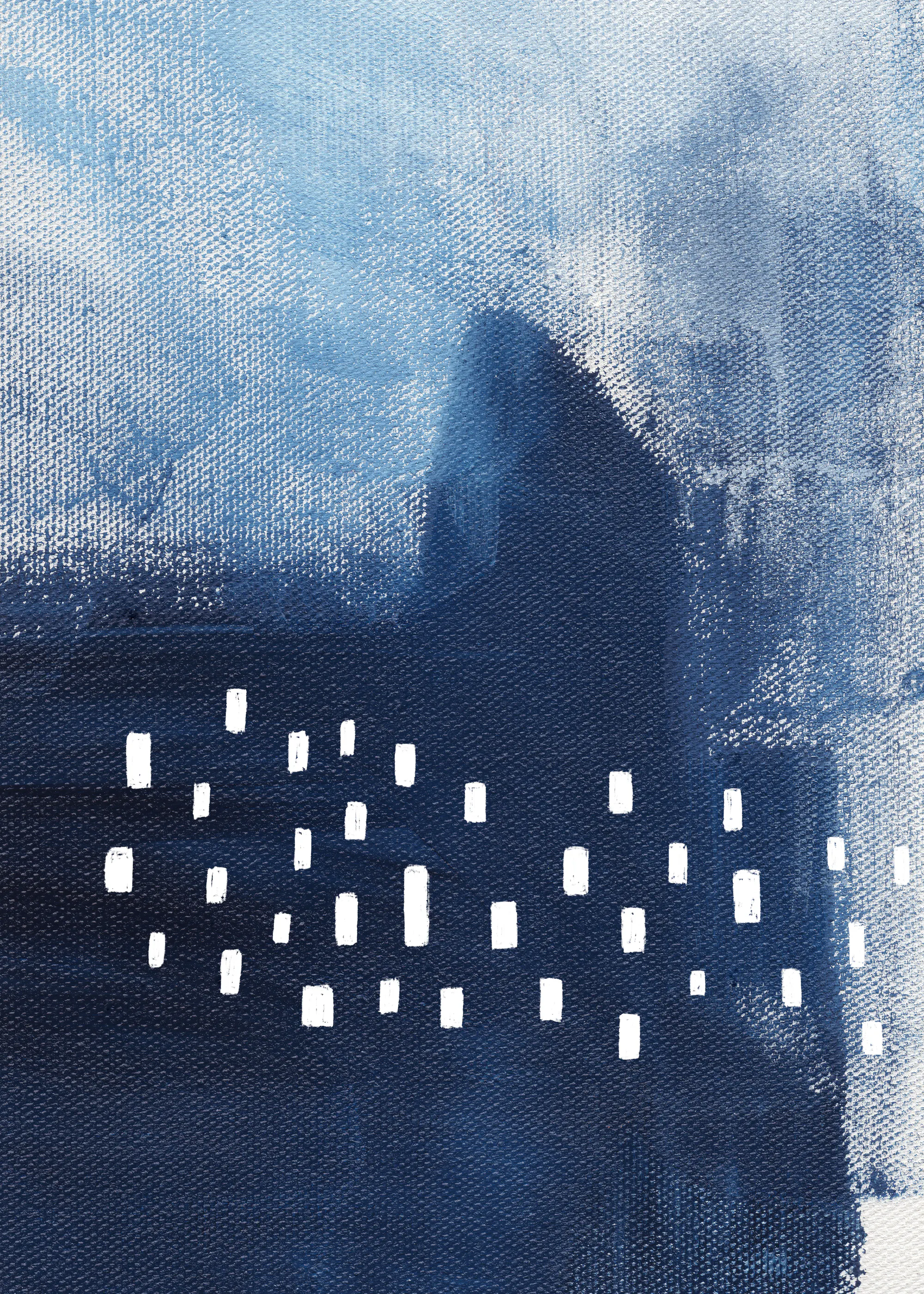 uplusmestudio - Blue Hues And White Rectangular Elements Poster 0