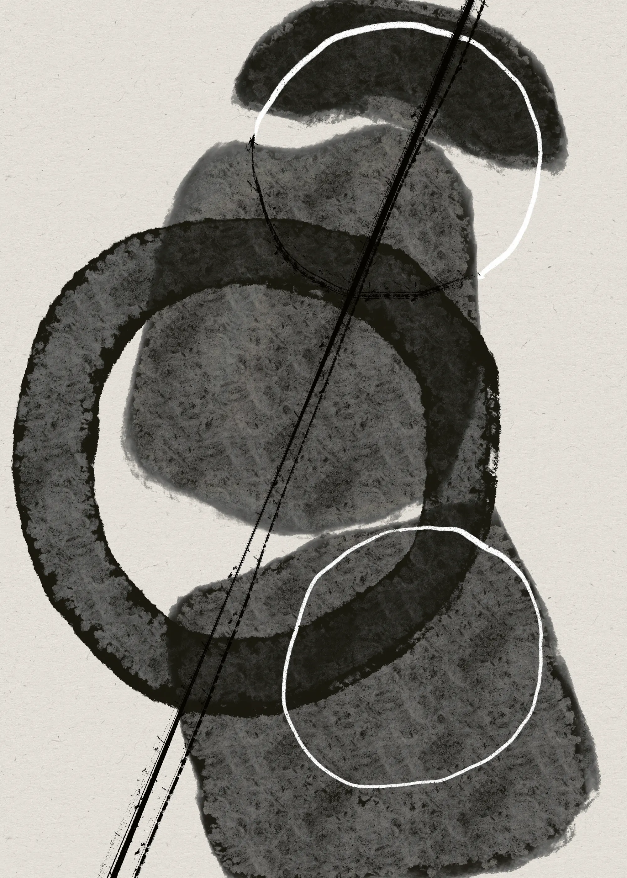 Treechild - Monochrome Circles Poster 0