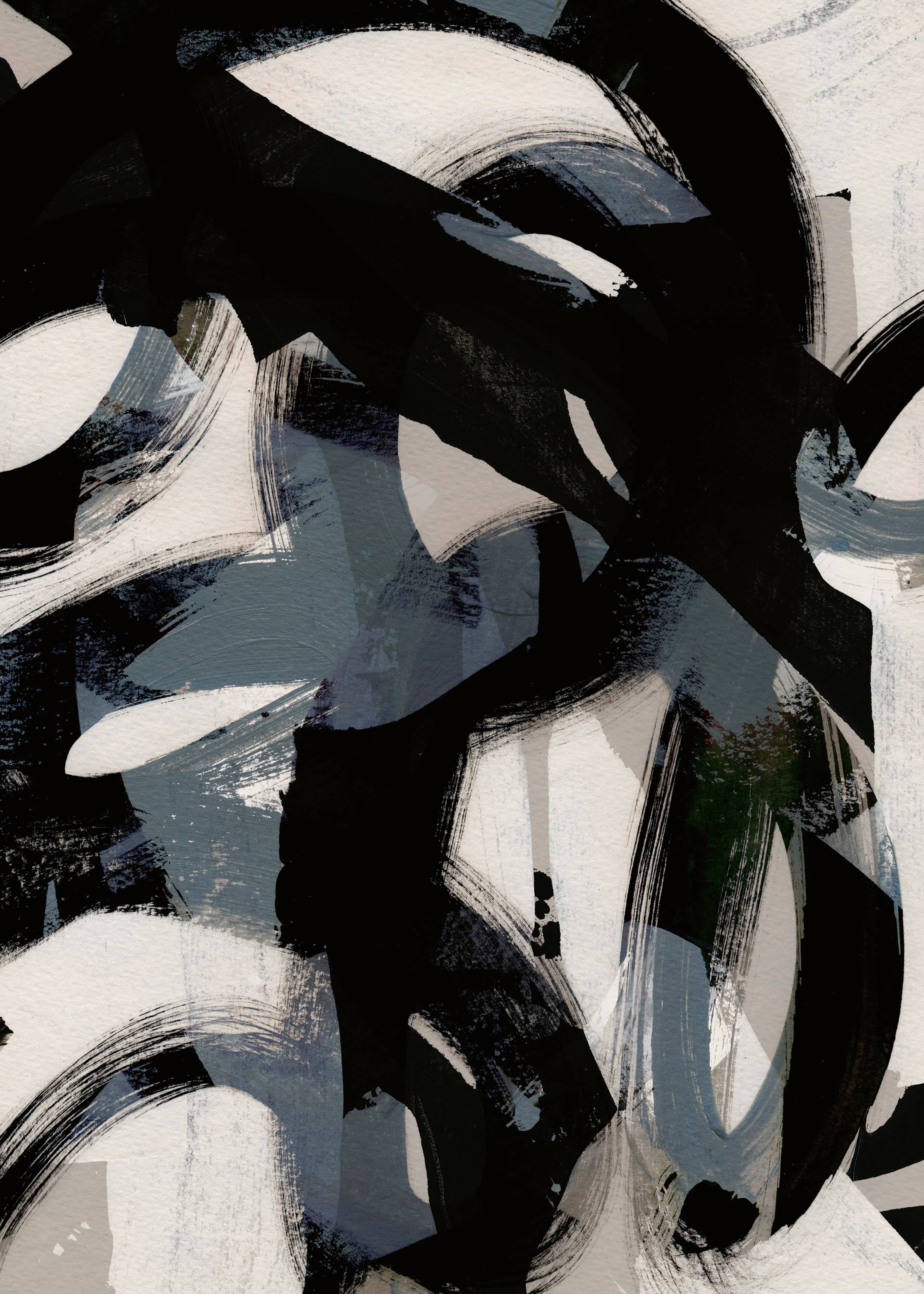 Mareike Böhmer - Abstract Brush Strokes 152 Poster 0