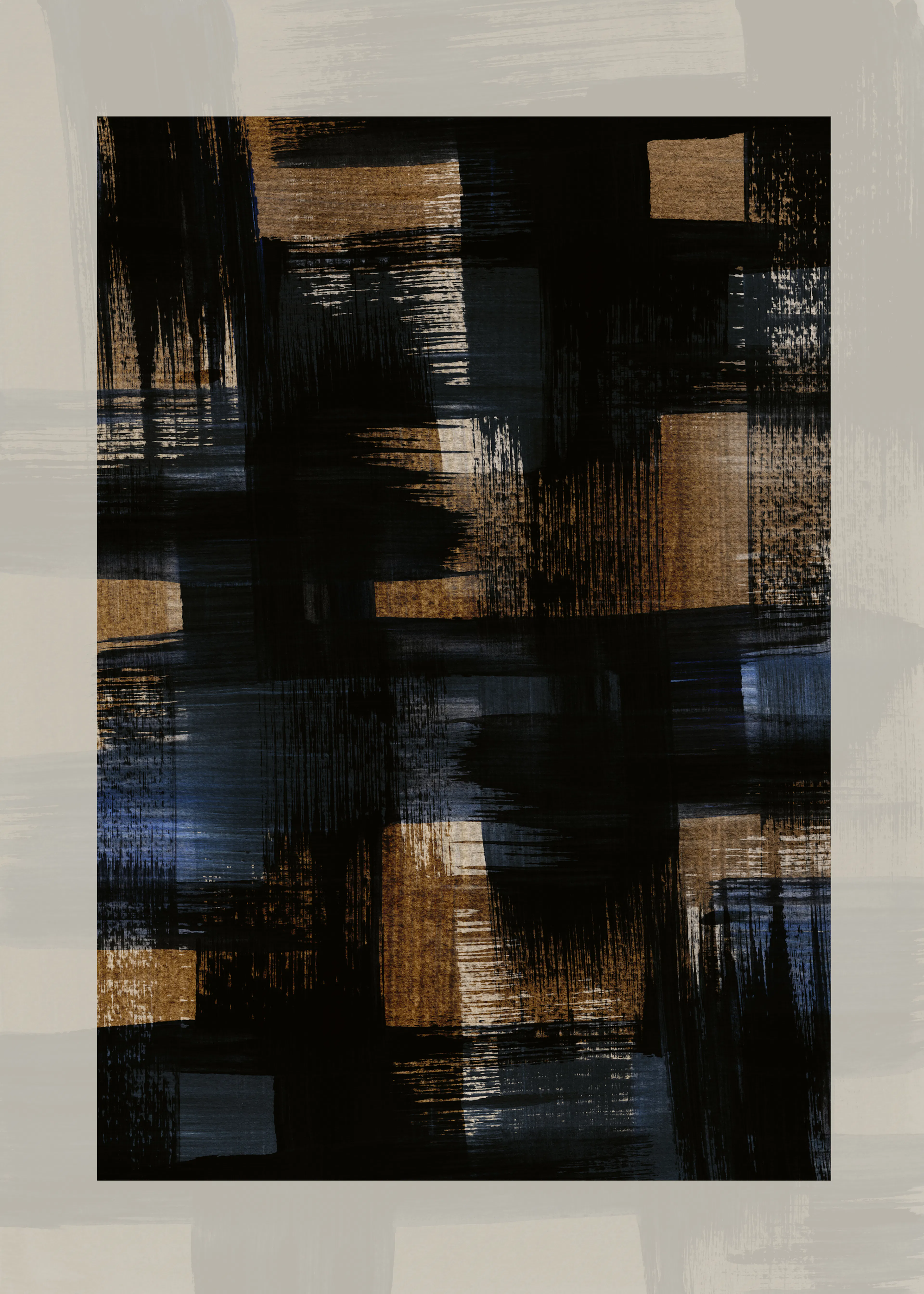 Mareike Böhmer - Abstract Brush Strokes 128X Print 0