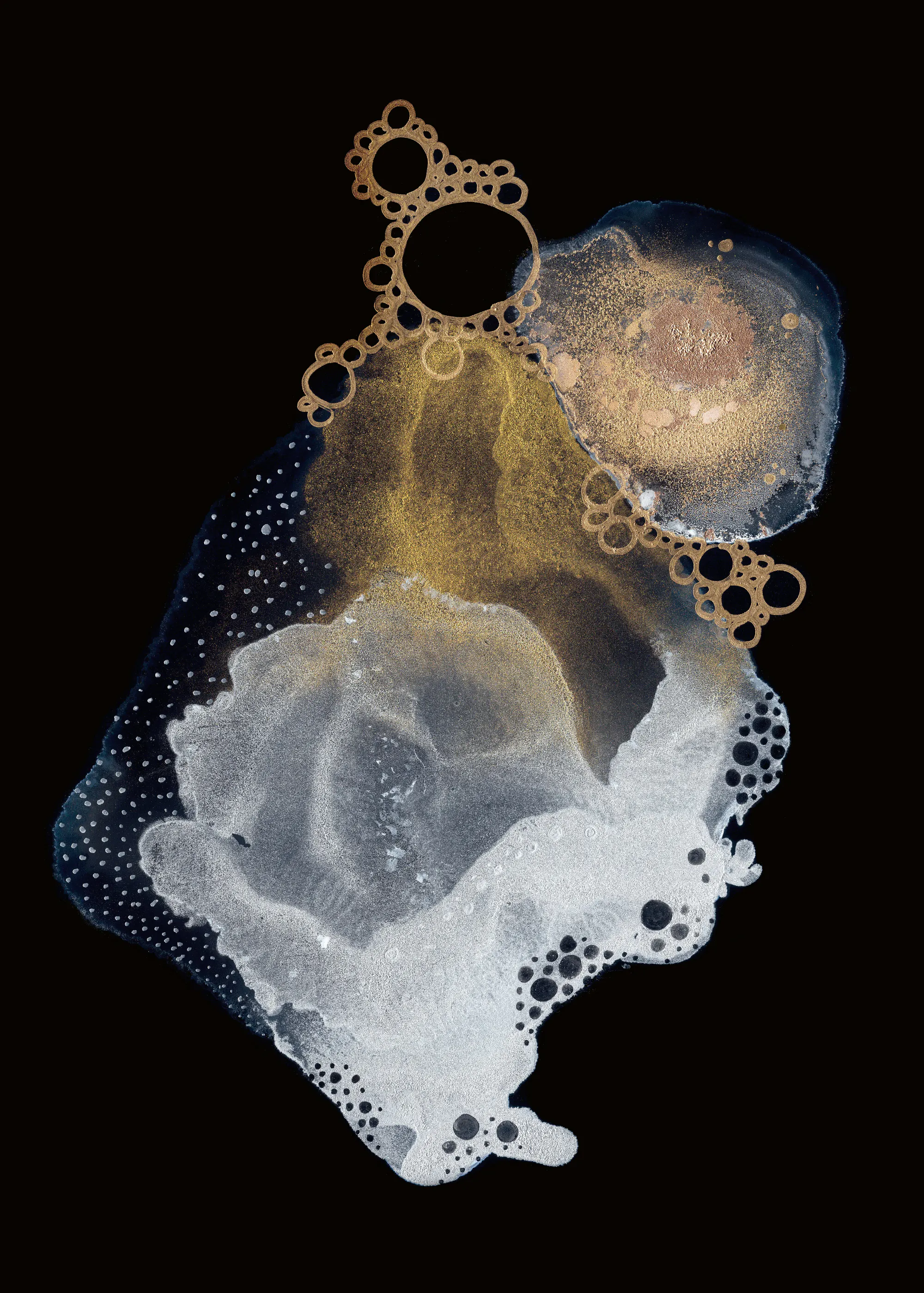 Amy Louise Baker - Fluid Gold Shimmer Poster 0