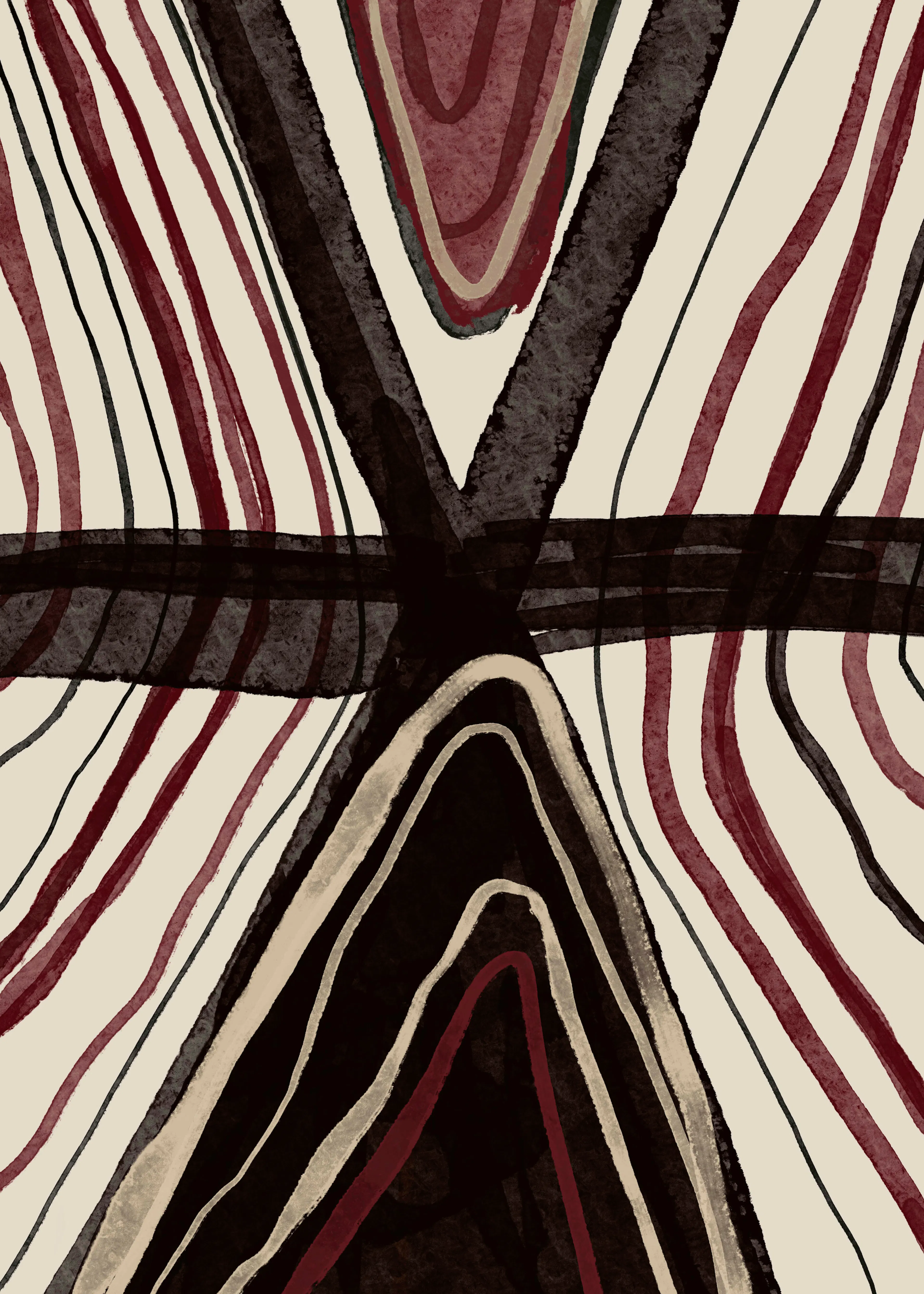 Gemma Bardot - Intersecting Organic Forms Poster 0