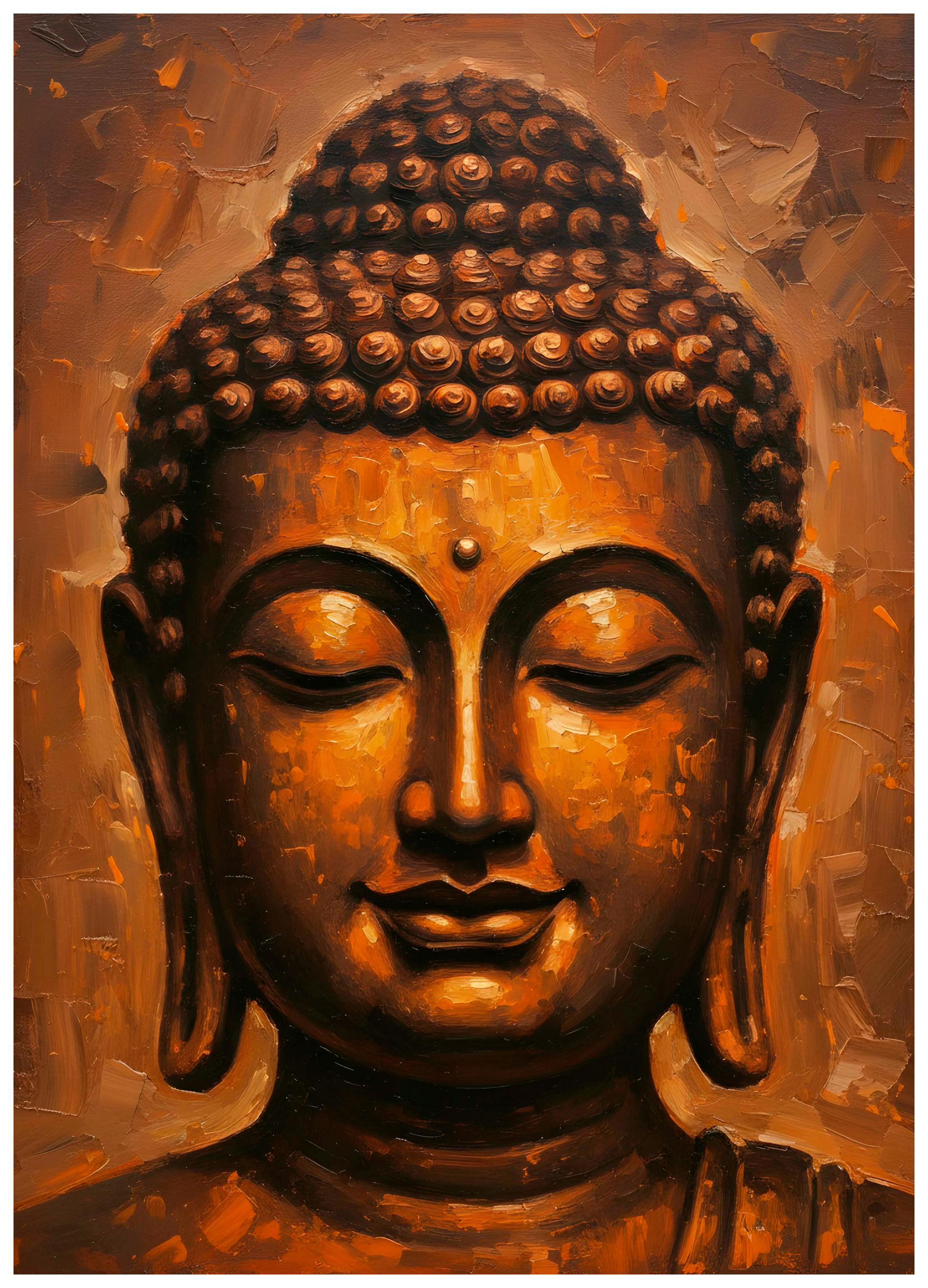 HUGO - Golden Buddha Meditation Poster (40x50 cm) - Poster Store