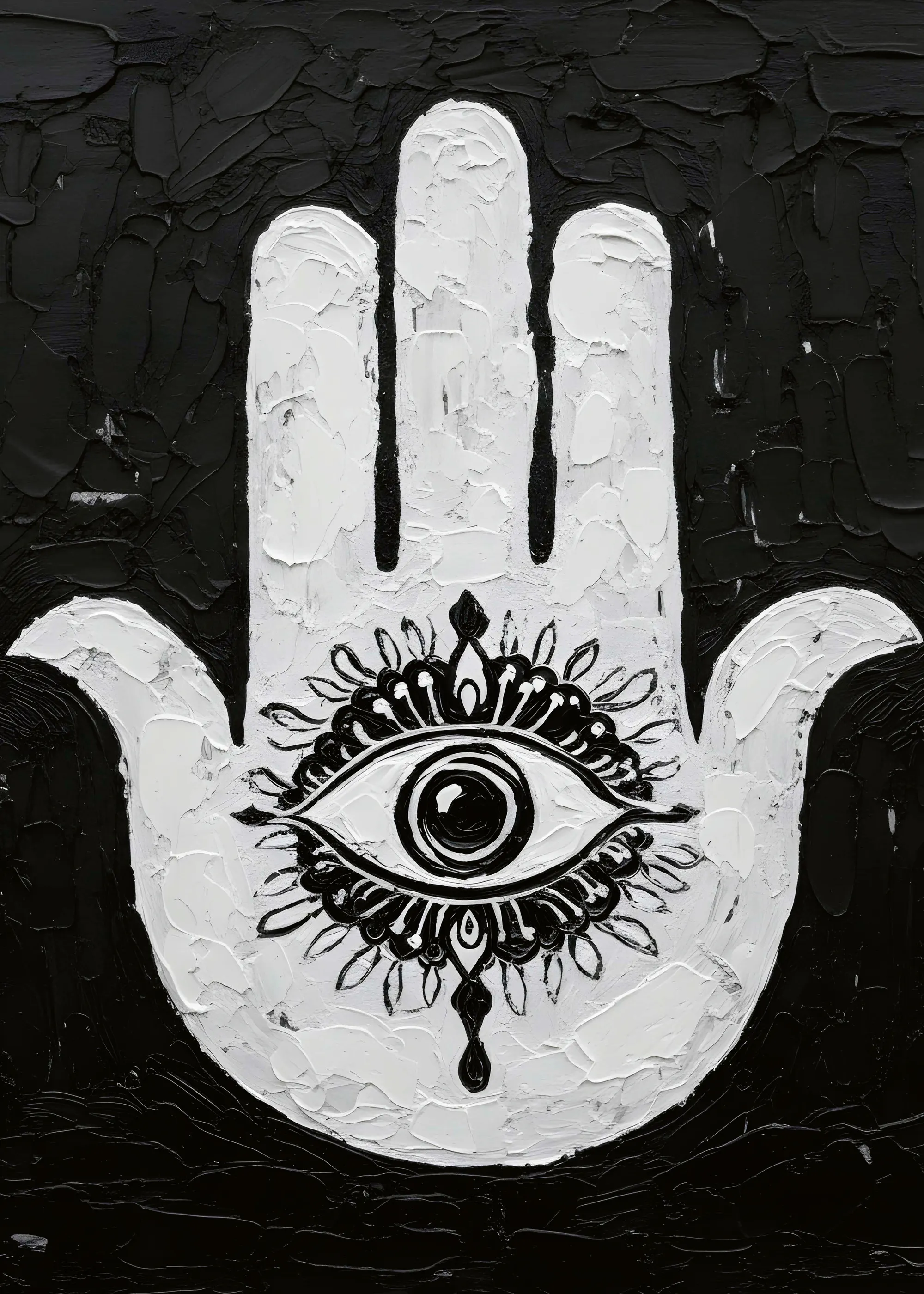 HUGO - Main de Hamsa Mauvais Œil Réactif Affiche 0