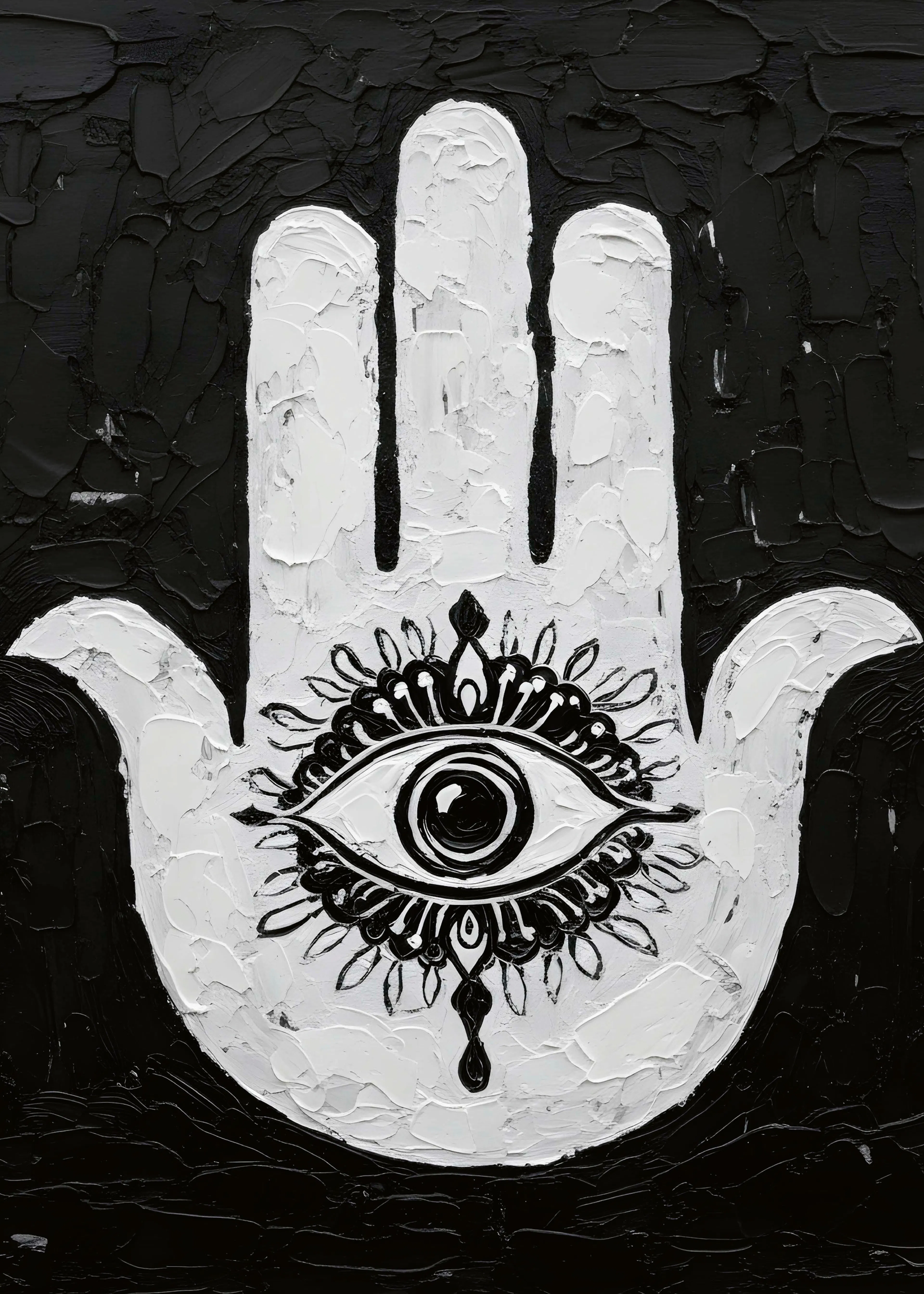 HUGO - Main de Hamsa Mauvais Œil Réactif Affiche 0