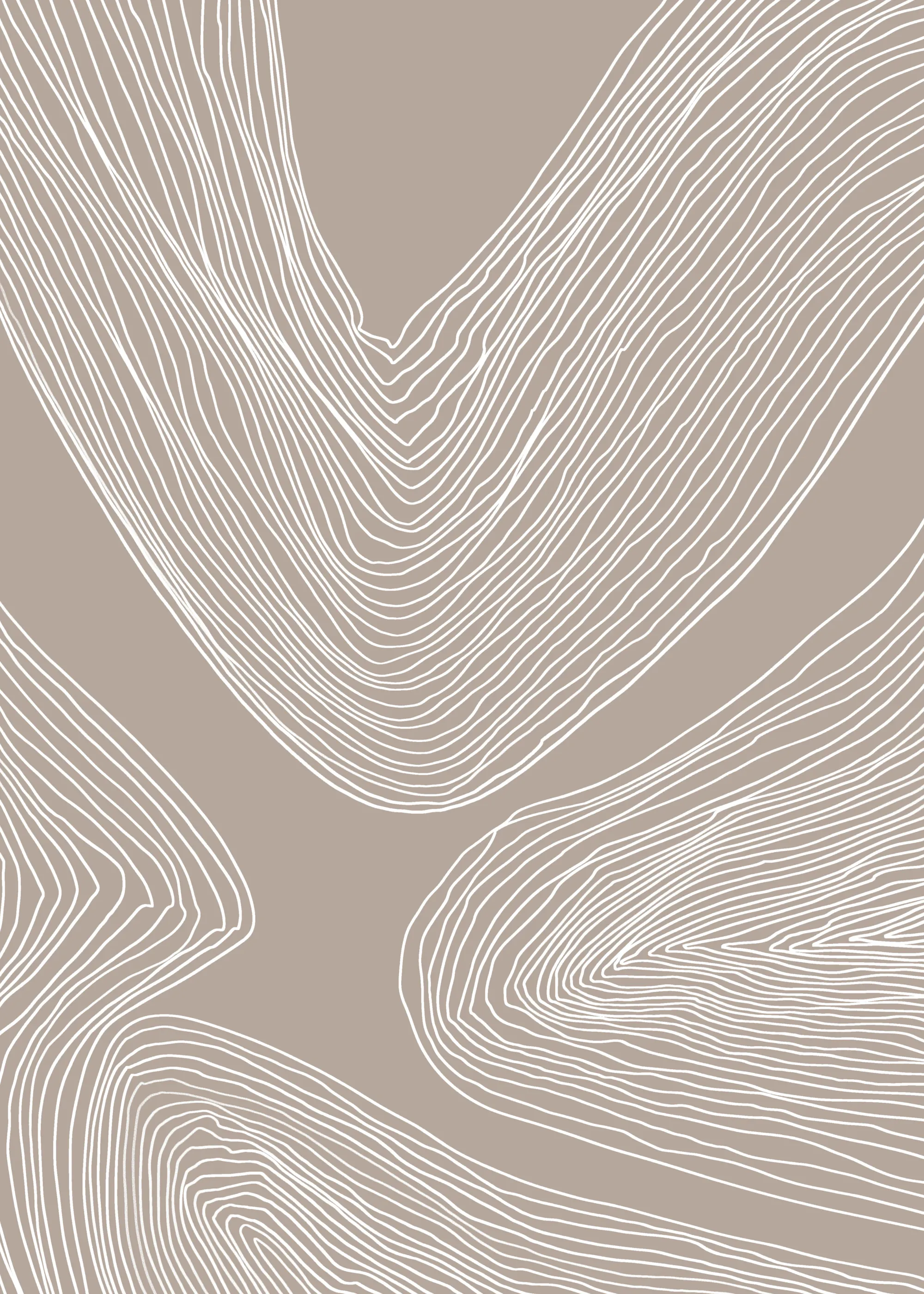 Melloi Art Flowing Abstract Lines Poster 0