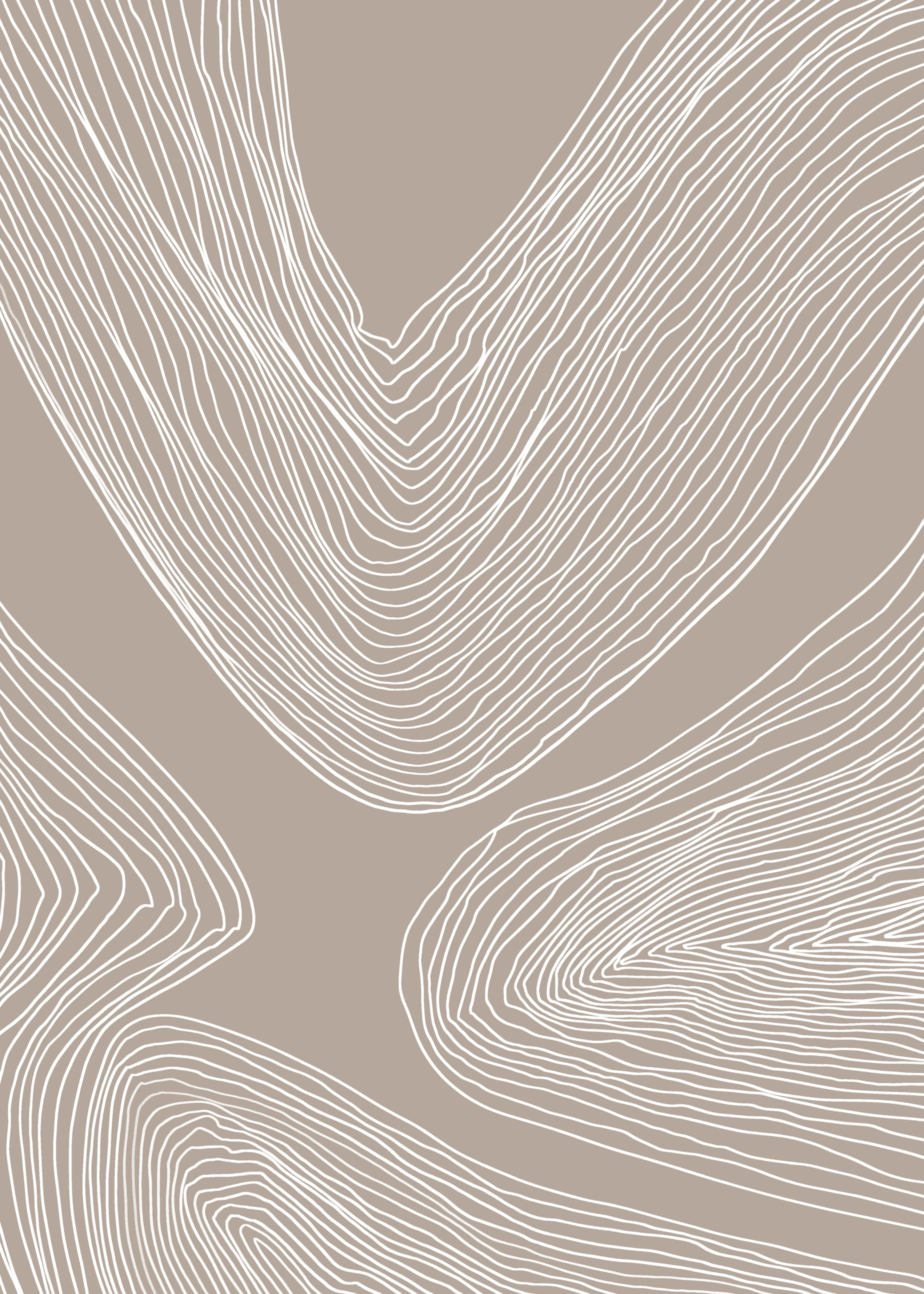Melloi Art Flowing Abstract Lines Poster 0