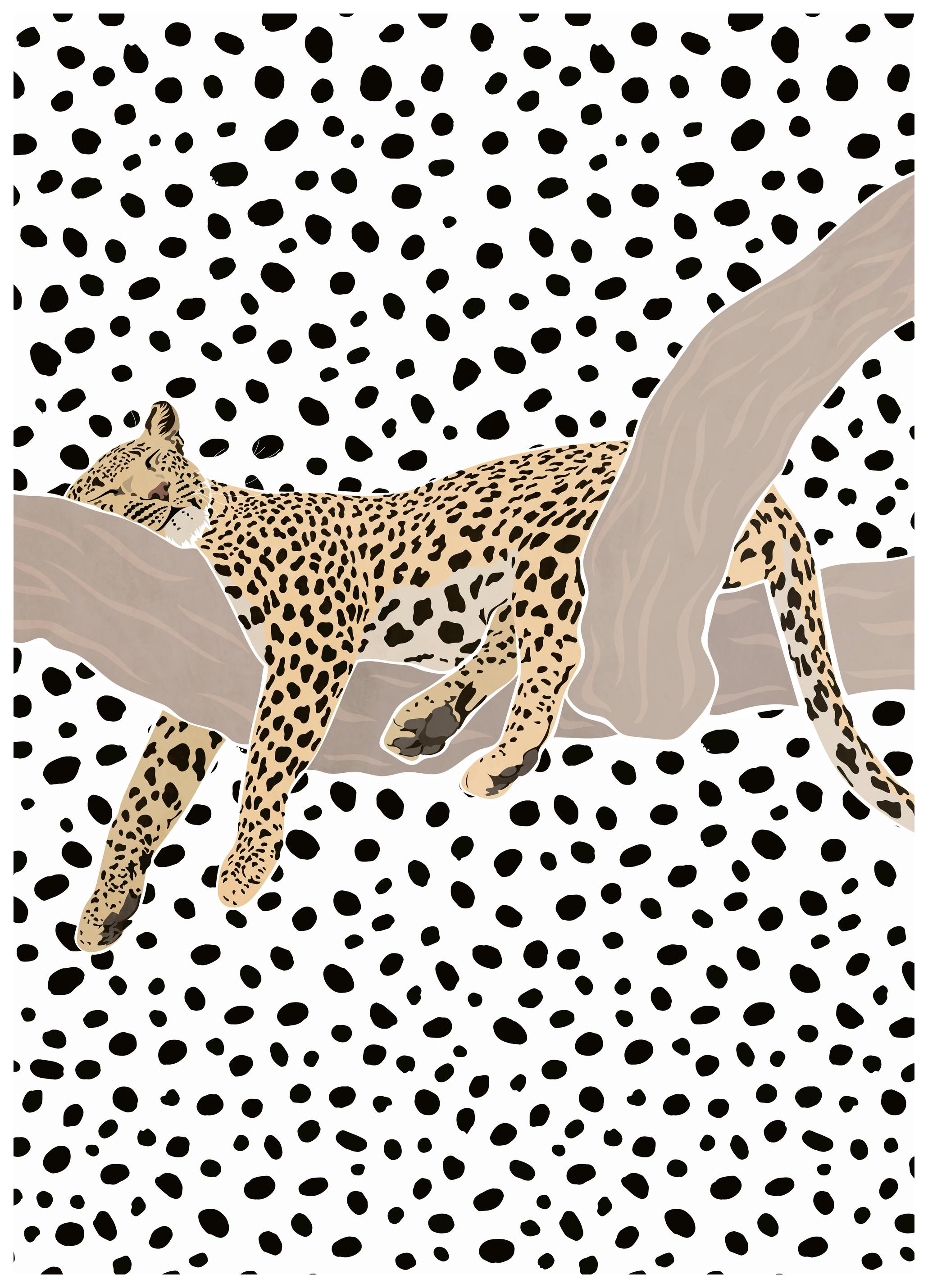 Sarah Manovski - Rustende Luipaardvlekken Poster (50x70 cm) - Poster Store