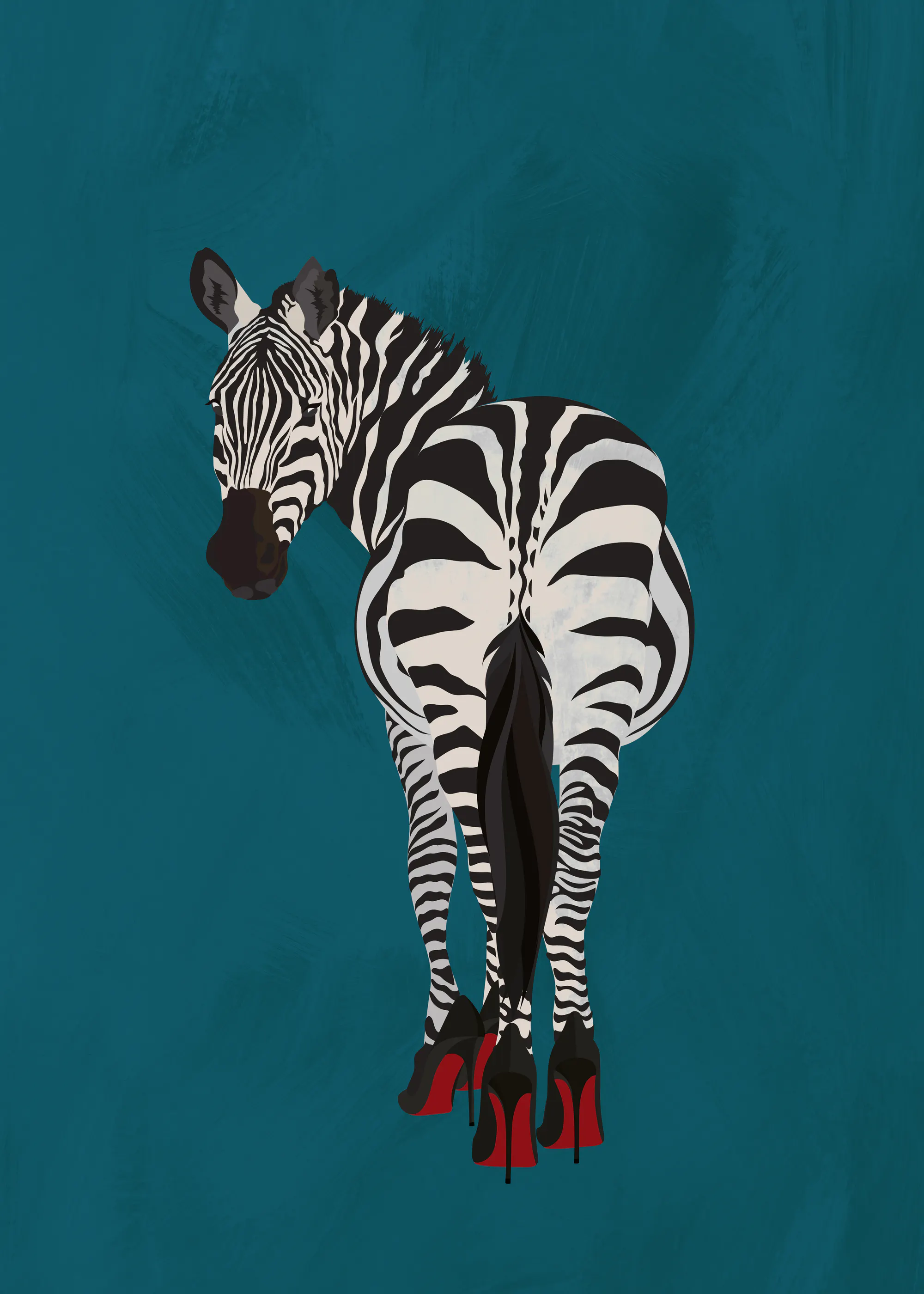 Sarah Manovski - Fashionable Zebra Heels Poster 0