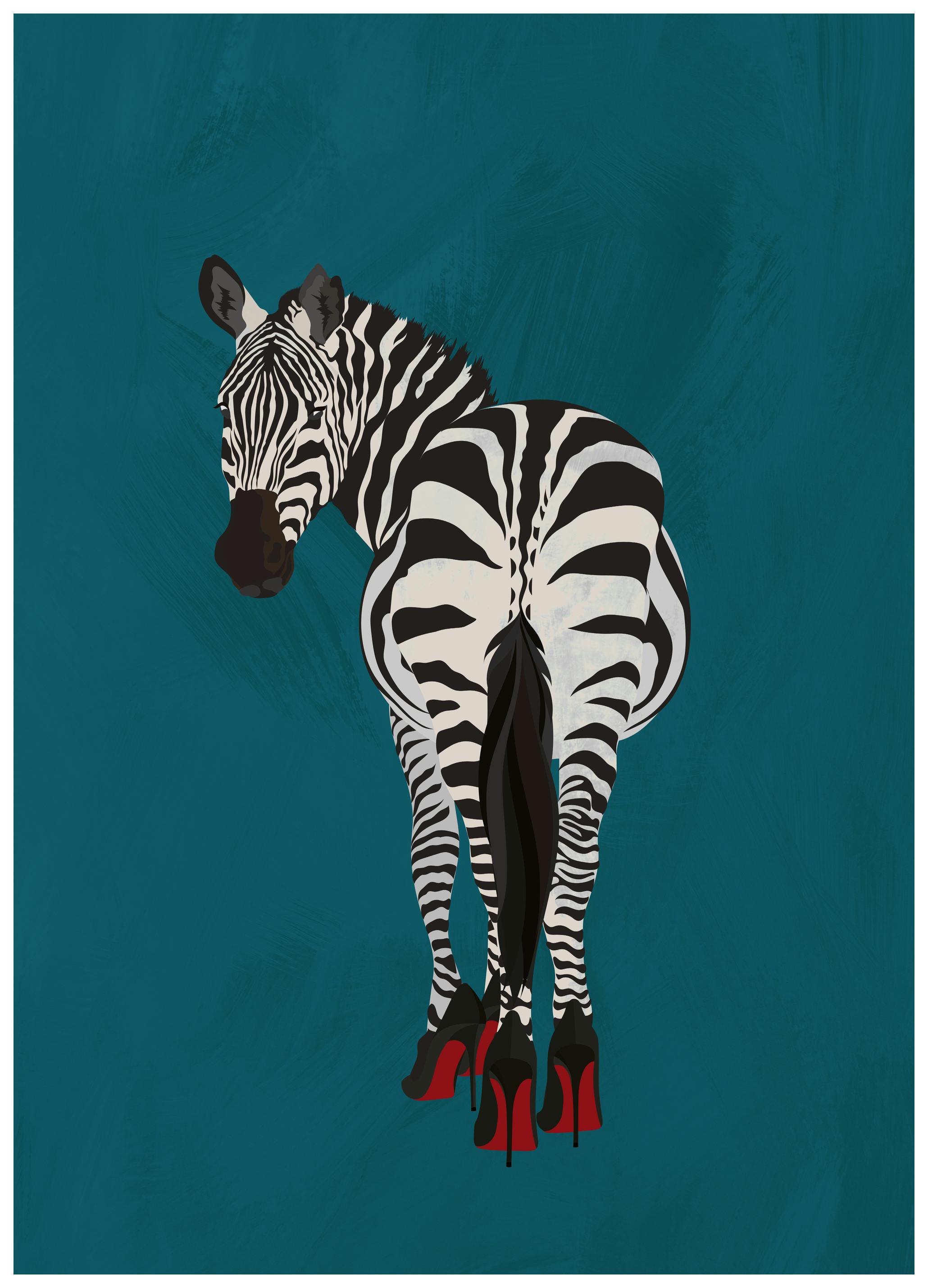Sarah Manovski - Fashionabla Zebraklackar Poster (70x100 cm) - Poster Store