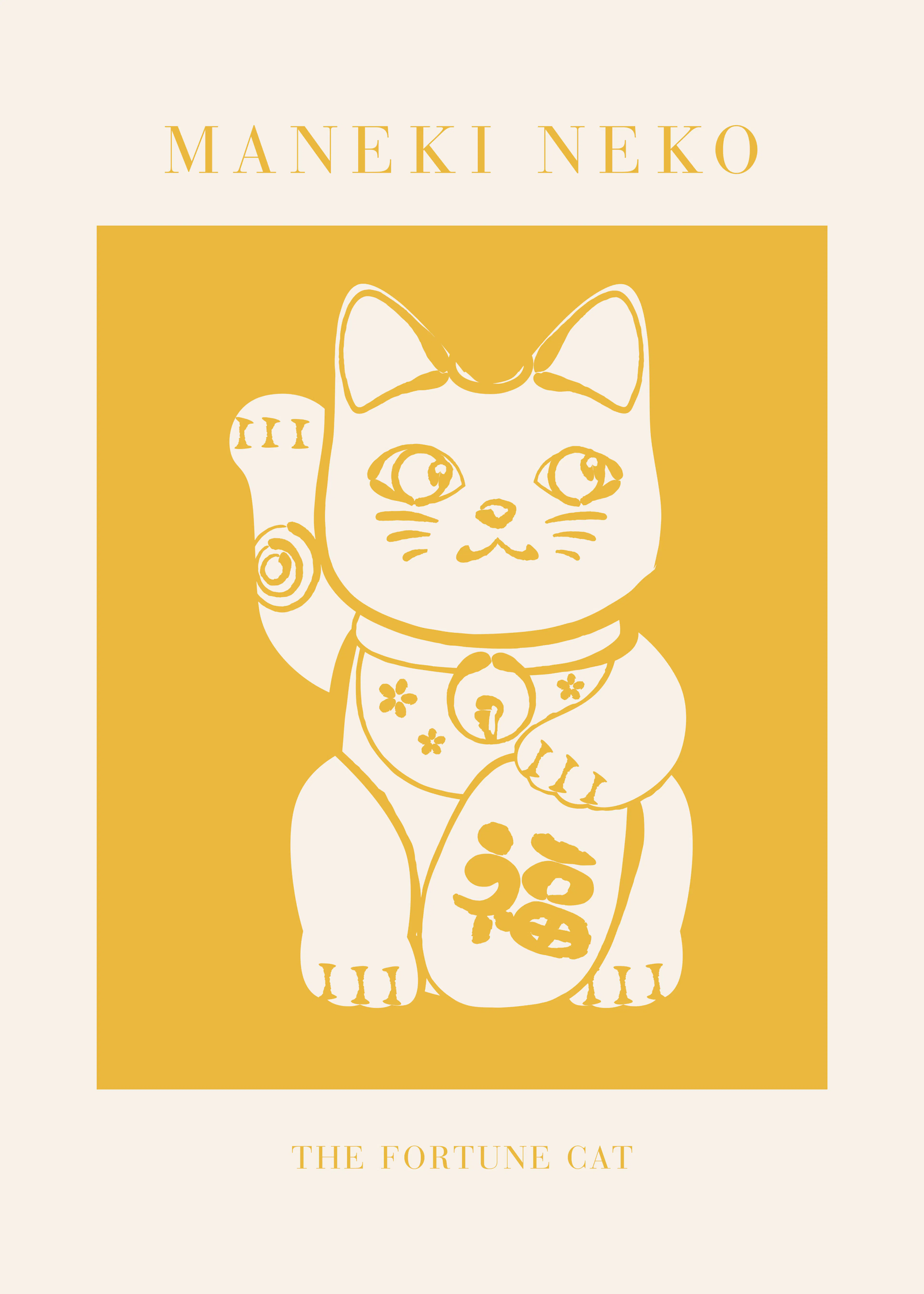 KsanaKalpa - Maneki Neko Gatto Portafortuna Poster 0