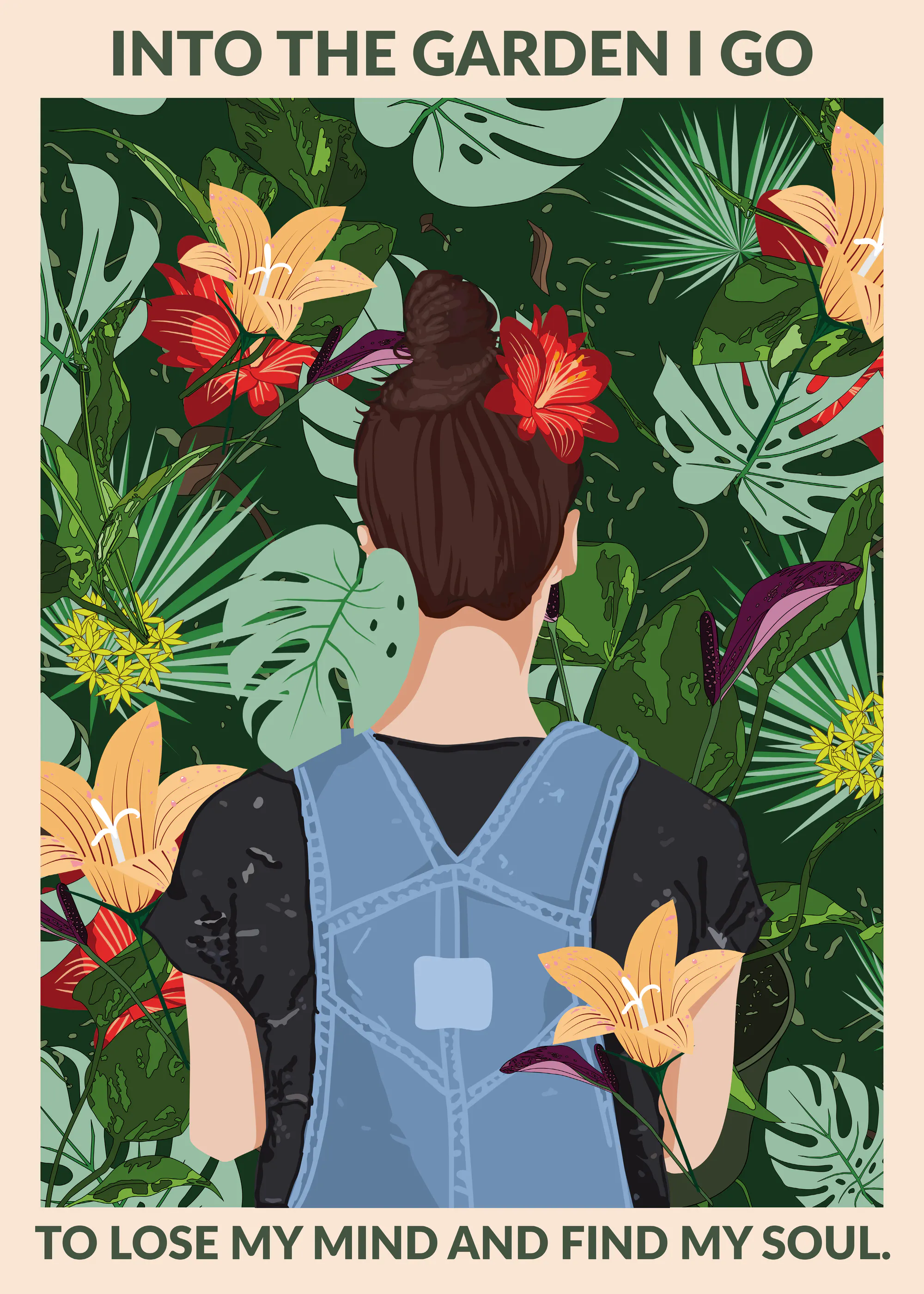 WallChart Art Studio - Into the Garden Standard Wall Art Poster 0