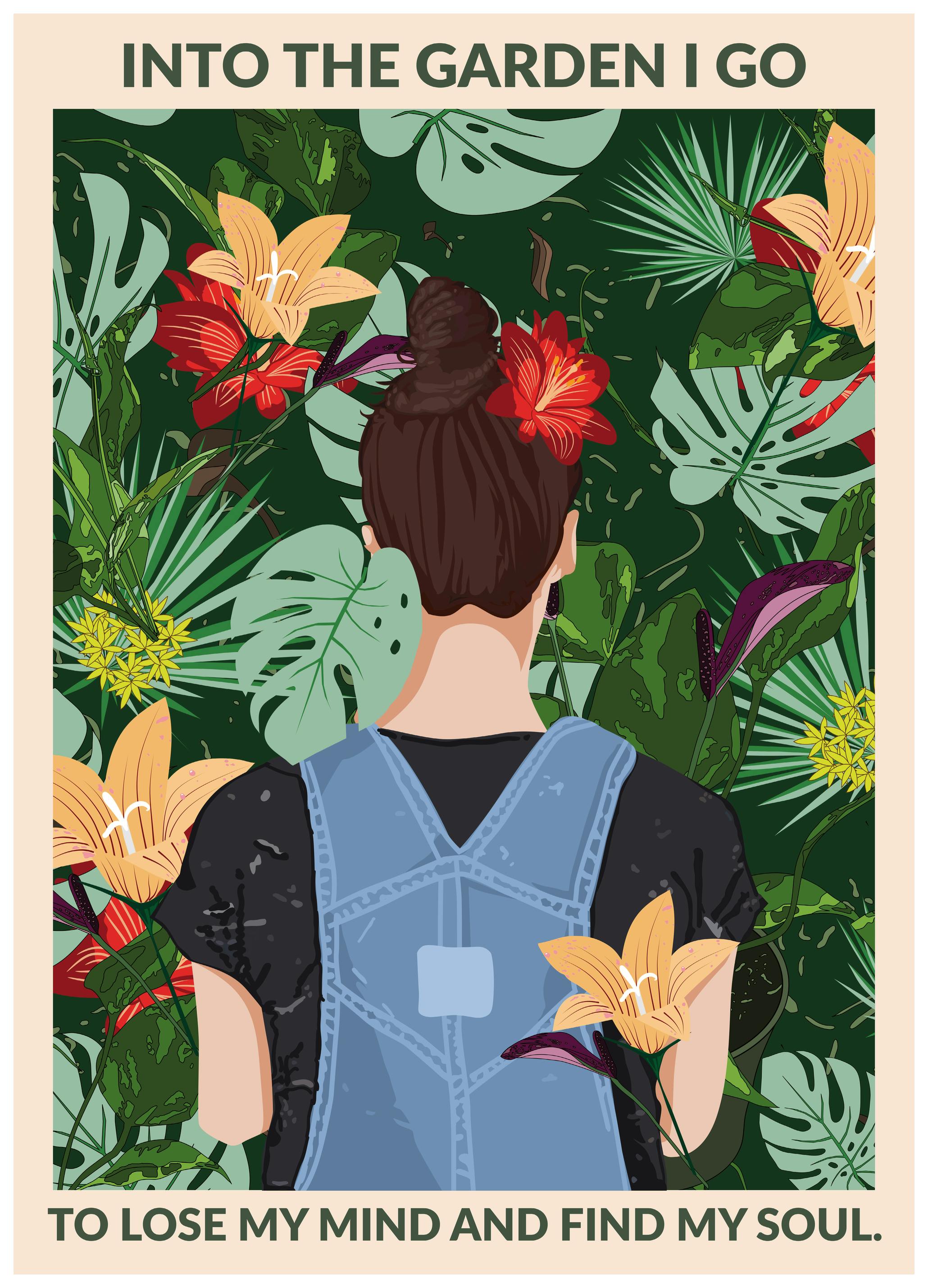 WallChart Art Studio - Dans le Jardin Standard Poster - Poster Store