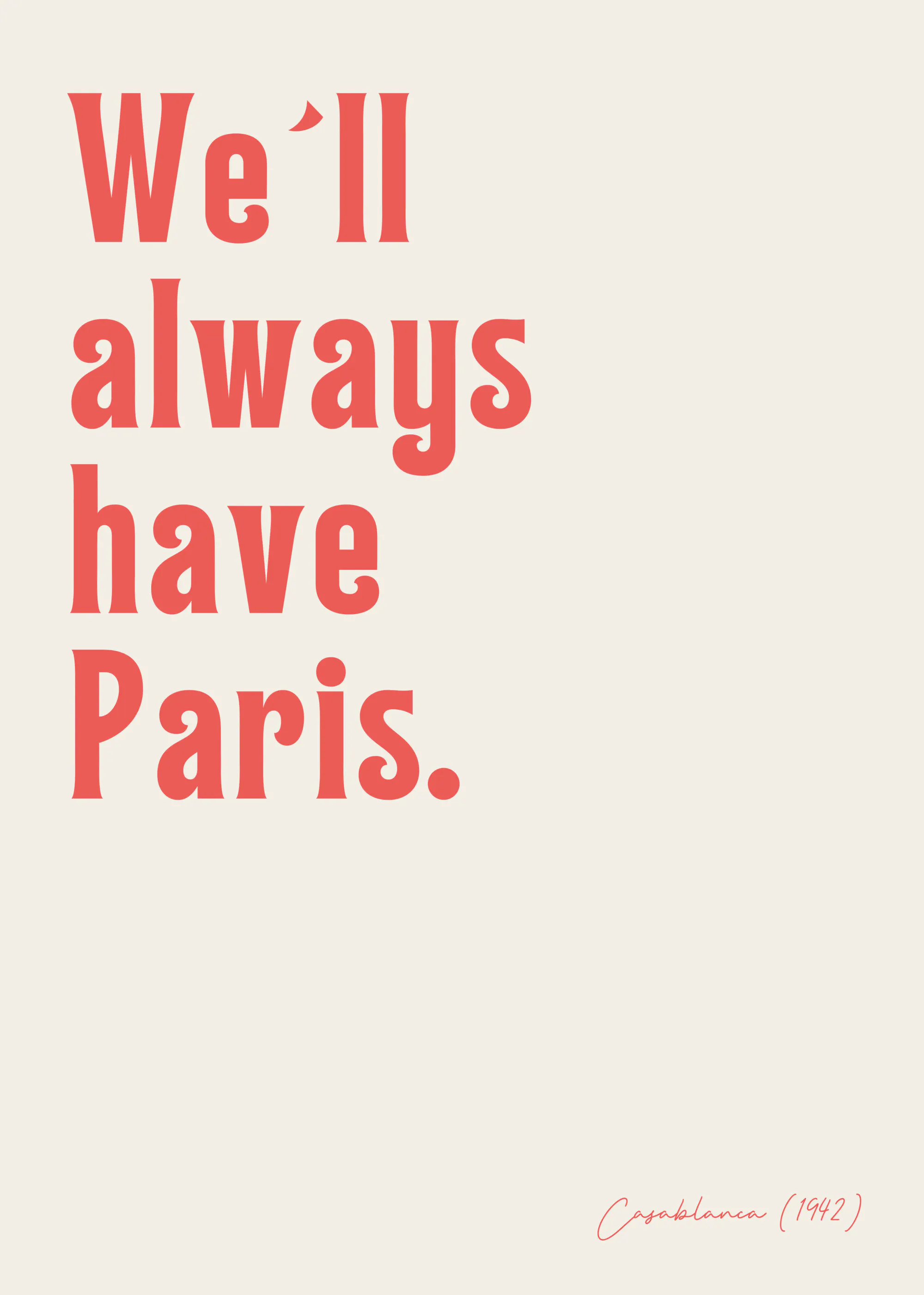 Ohkimiko - Romantic Paris Quote Poster 0