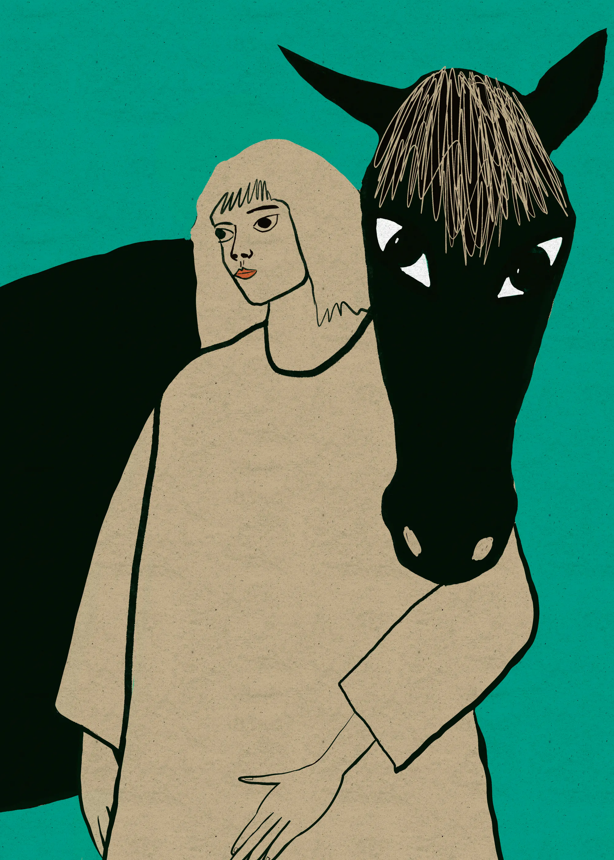 Sharyn Bursic - Kobieta i jej koń Plakat 0