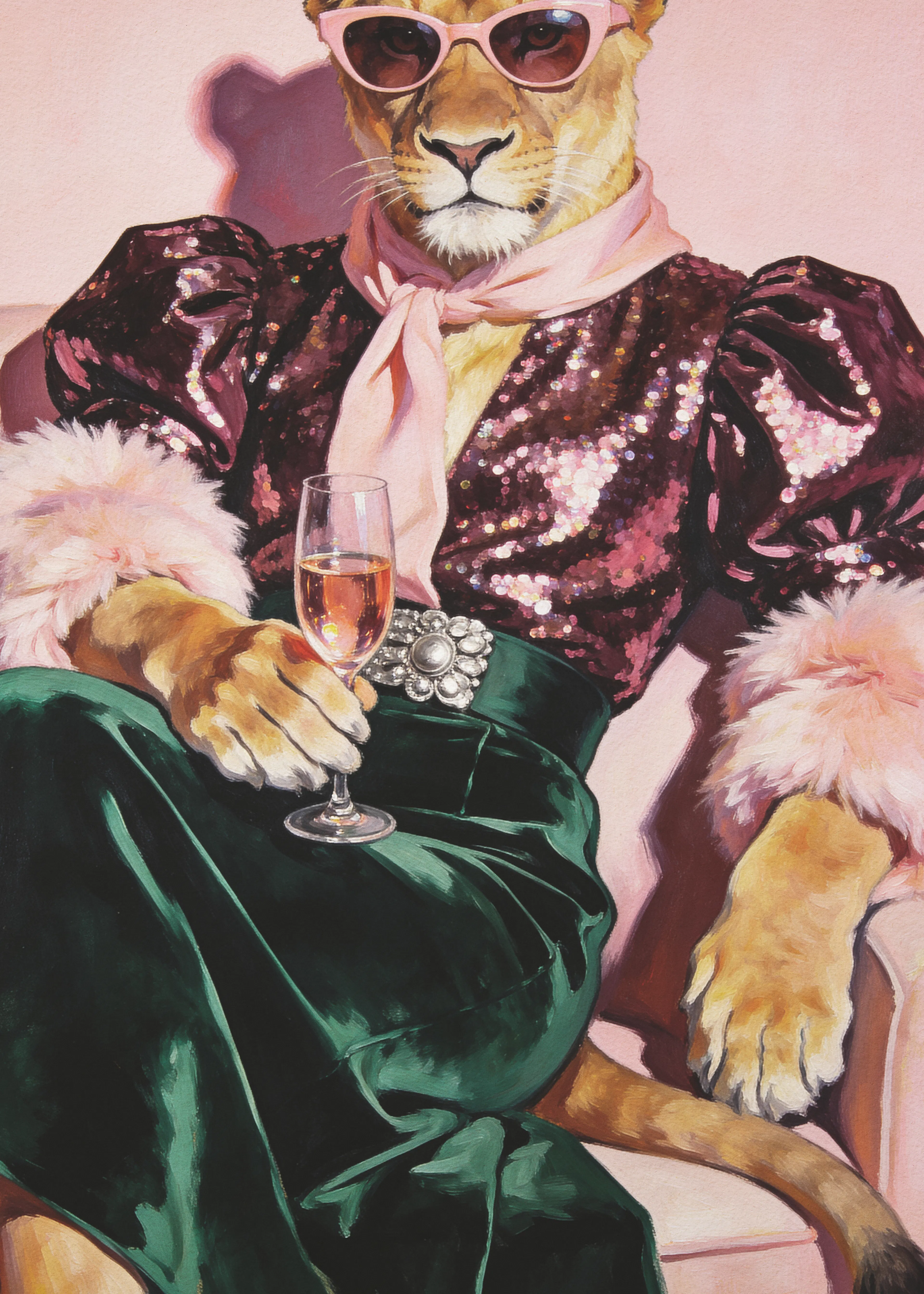 Andreas Magnusson - Glamorous Lioness Fashion Print 0