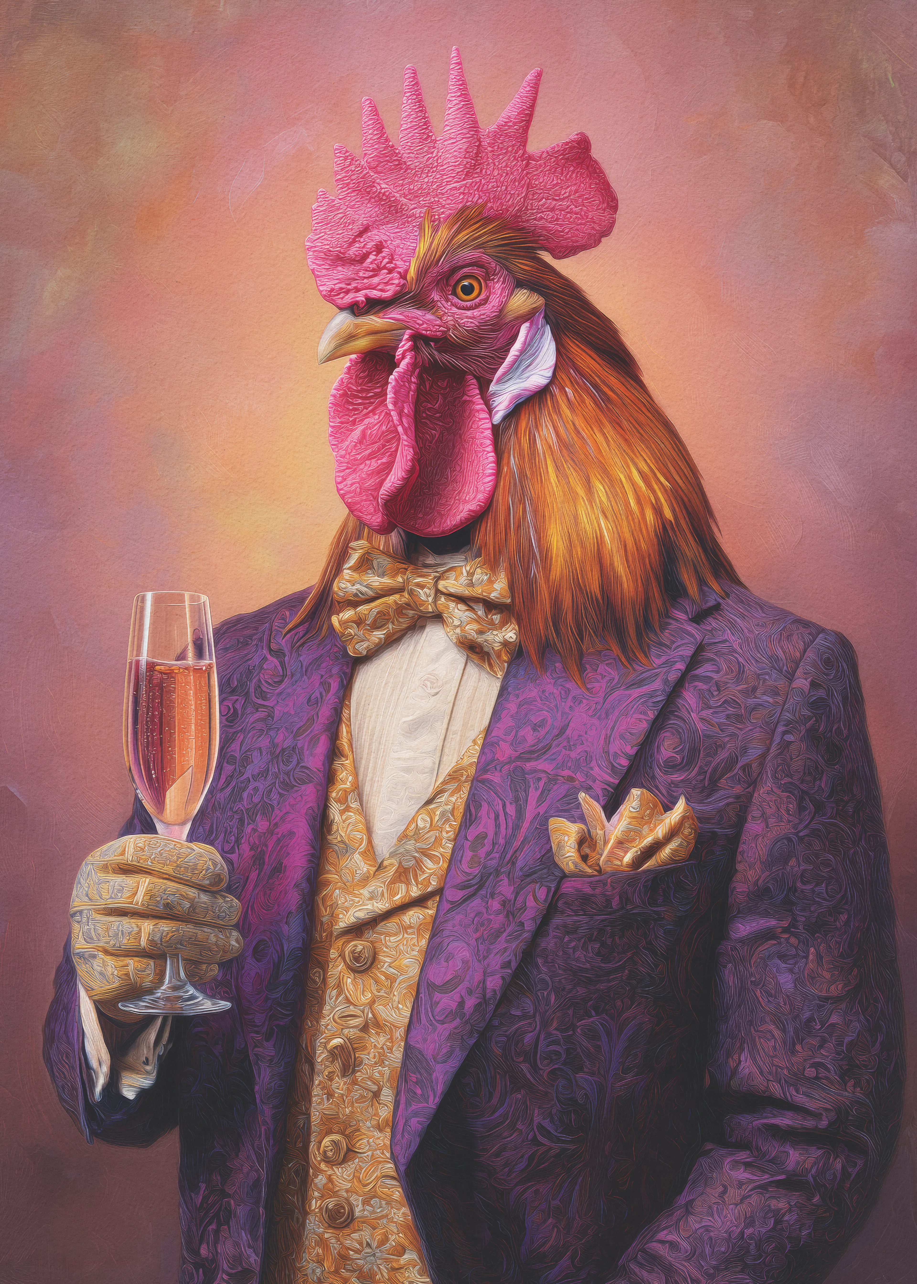 Andreas Magnusson - Dapper Rooster Toast Poster 0