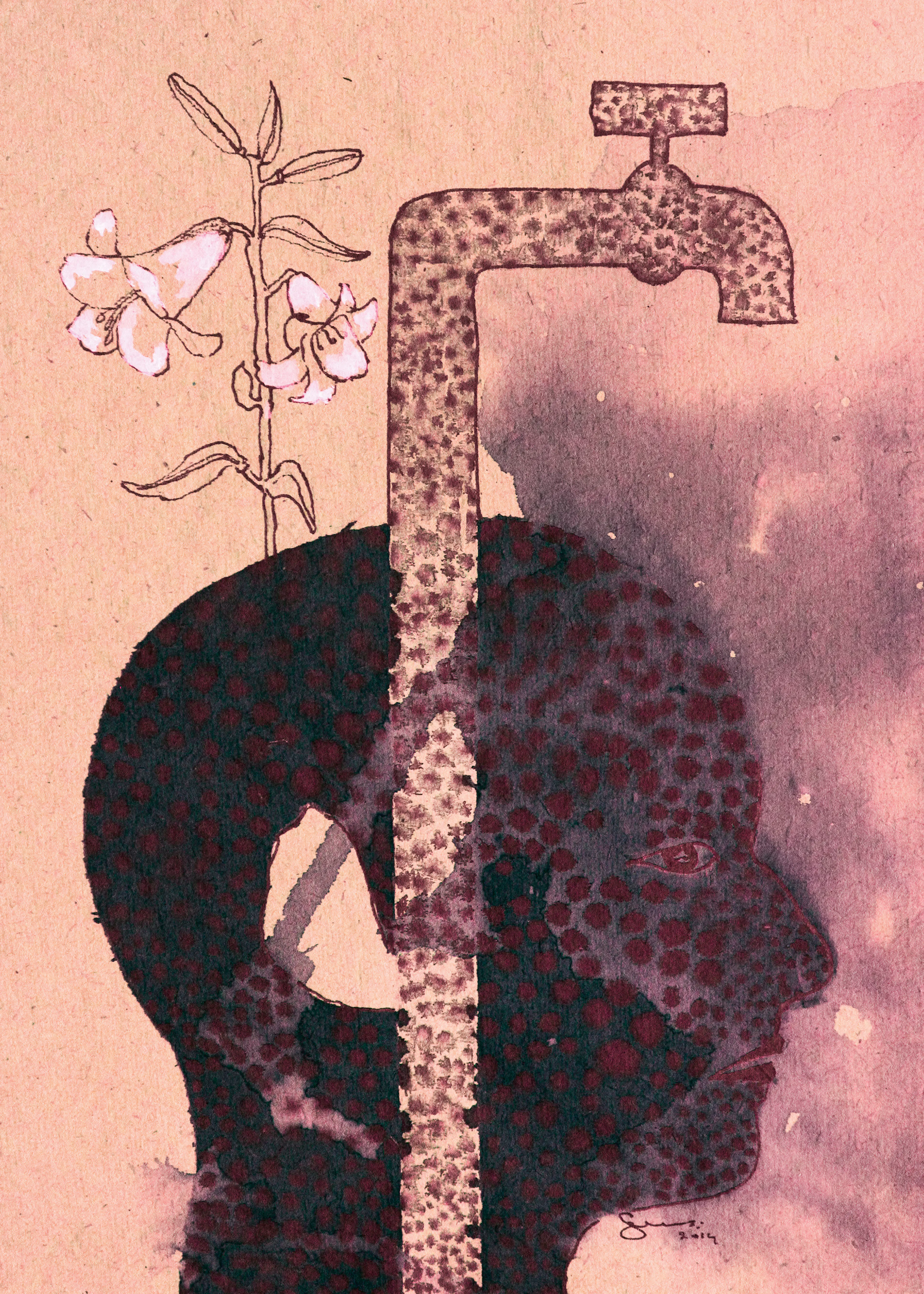 Santhosh ch - Flux de Pensée Poster 0